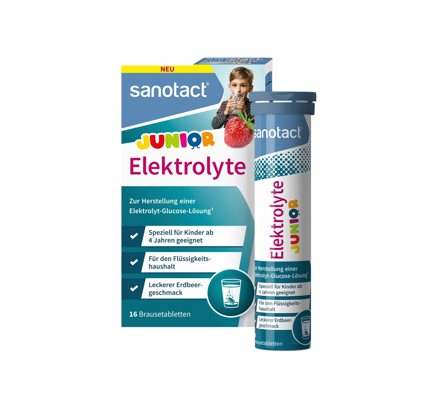 Comprimés effervescents Electrolytes Junior, 16 pièces, 65 g