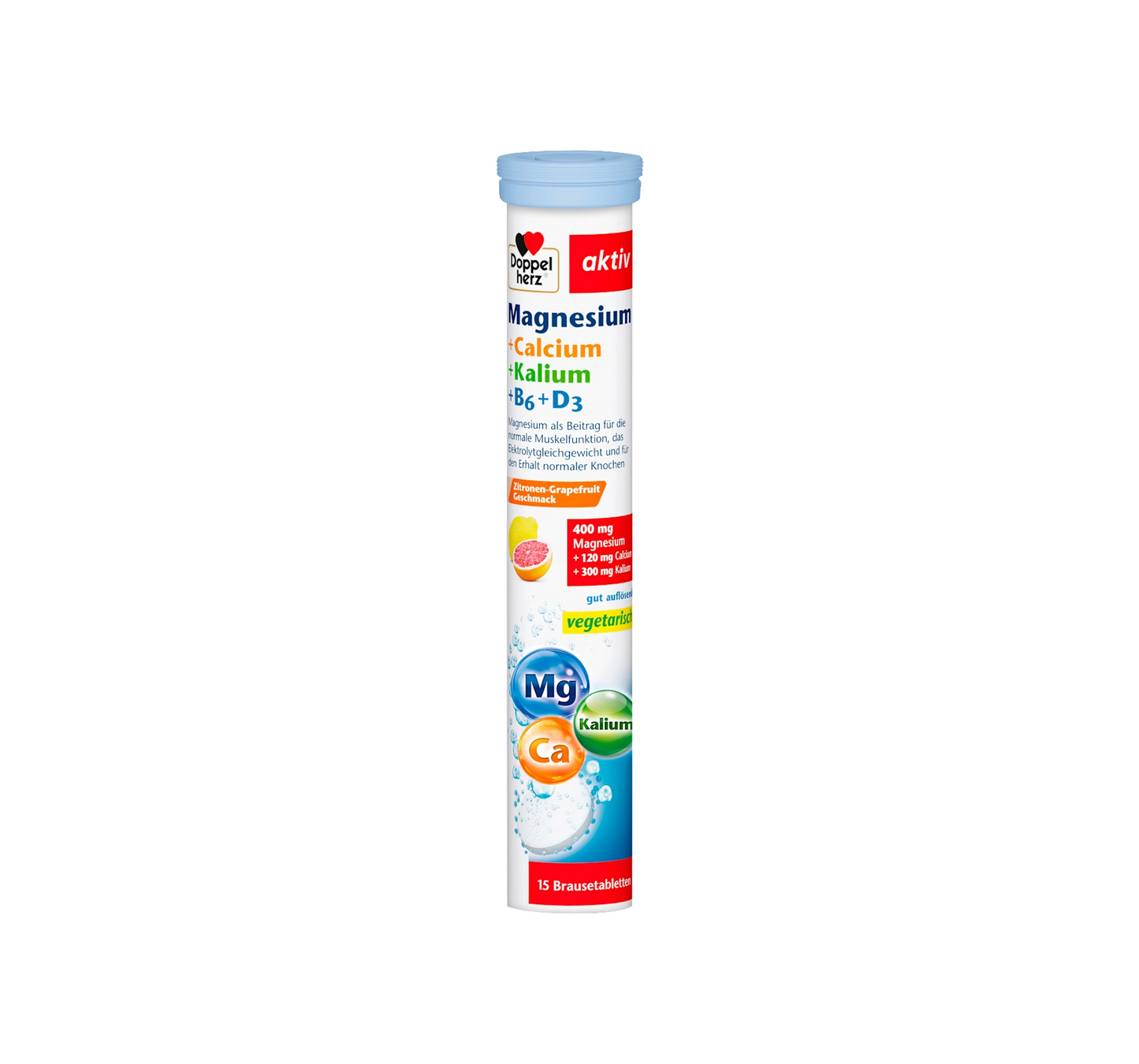 Magnesium calcium potassium + vitamins B6 + D3 15 pieces, 100.5 g