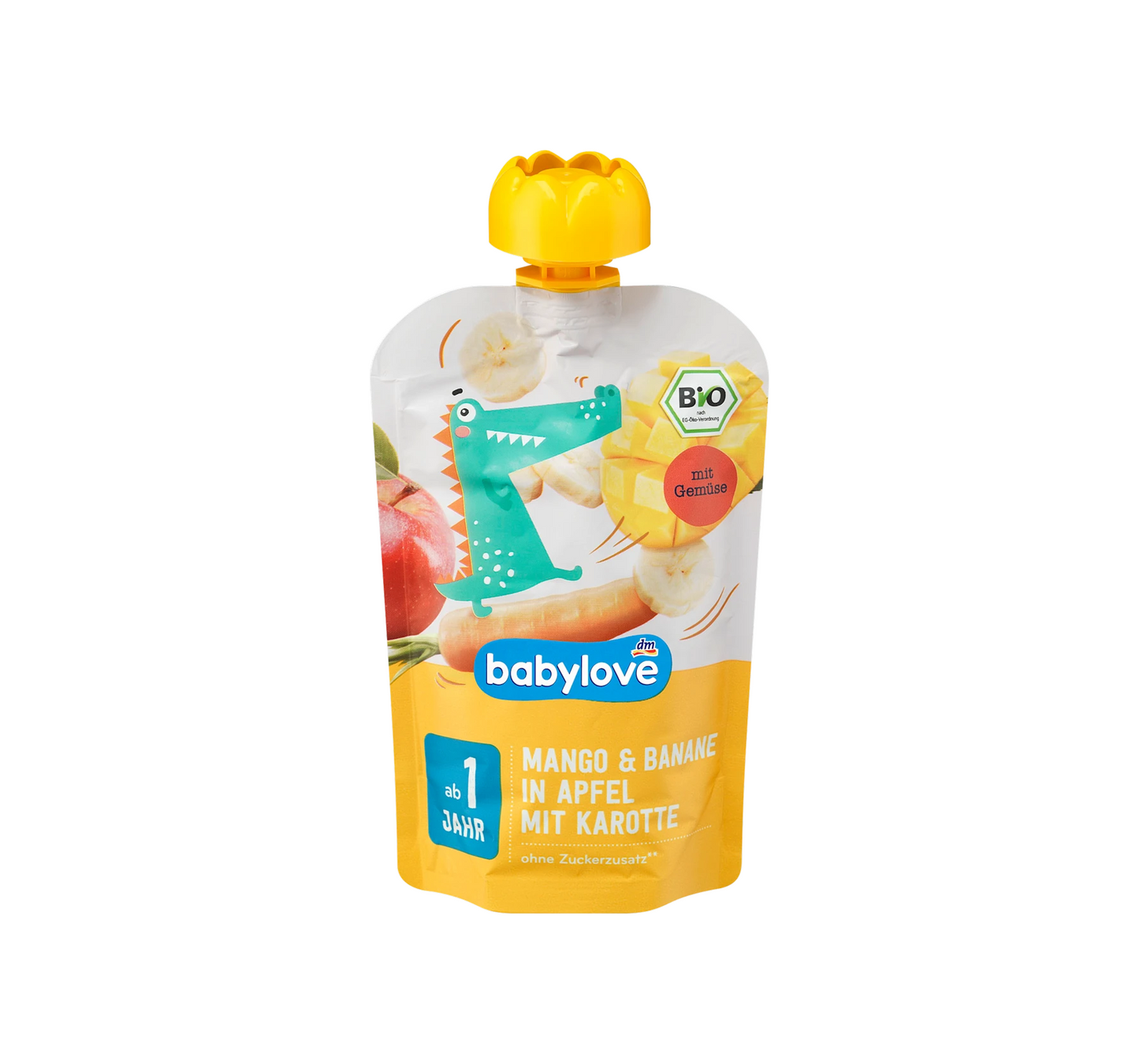 Mango & Banana in Apple with Carrot Quench Pouch from 1 year, 100 g