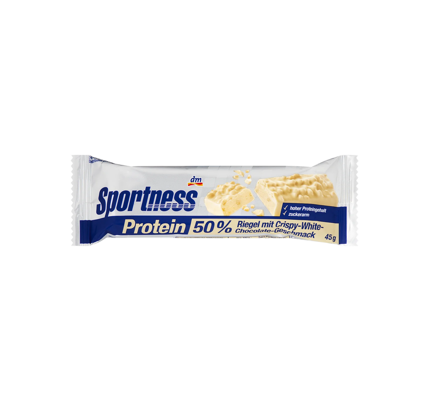 Barra de Proteína 50%, Sabor Chocolate Branco Crocante, 45 g