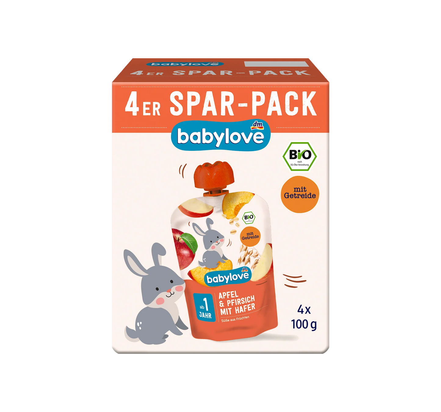 Apple & Peach with Oats 400g