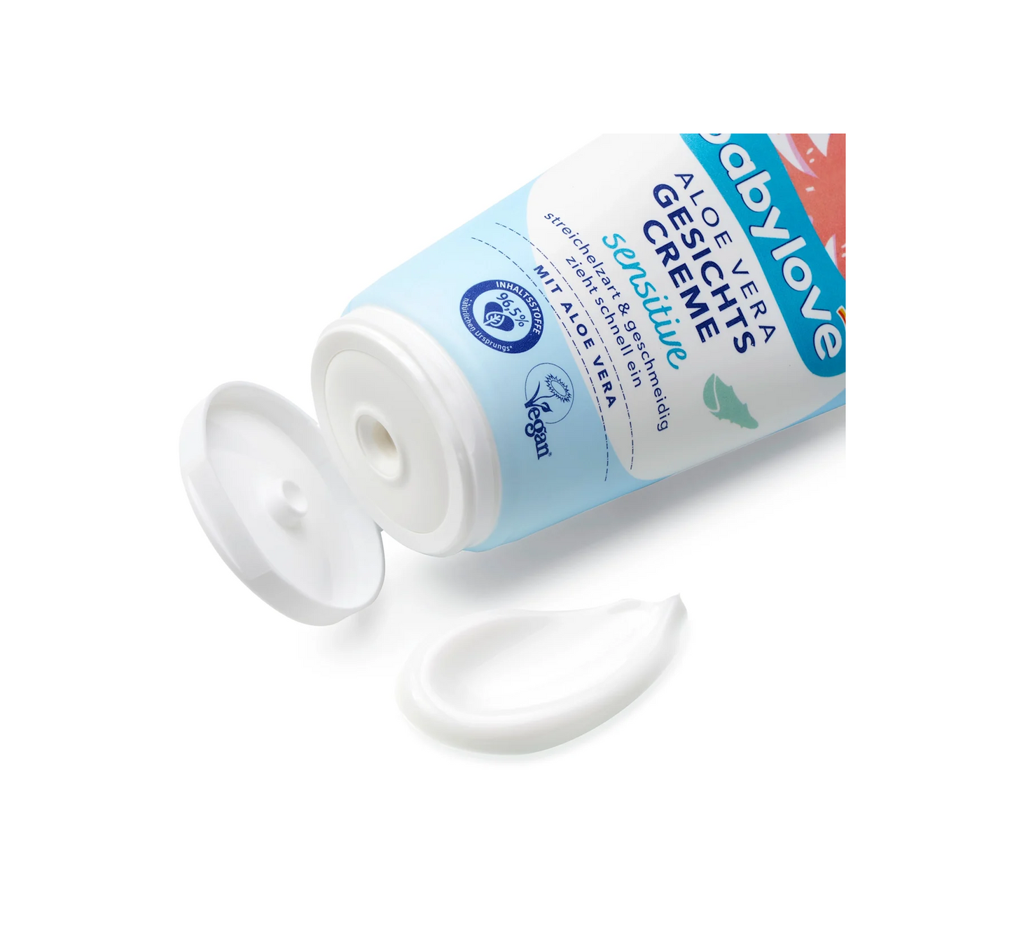Crema facial sensible de aloe vera, 75 ml