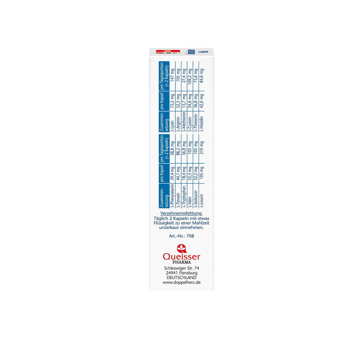 Capsules vitales d'acides aminés, 30 pièces, 27,2 g