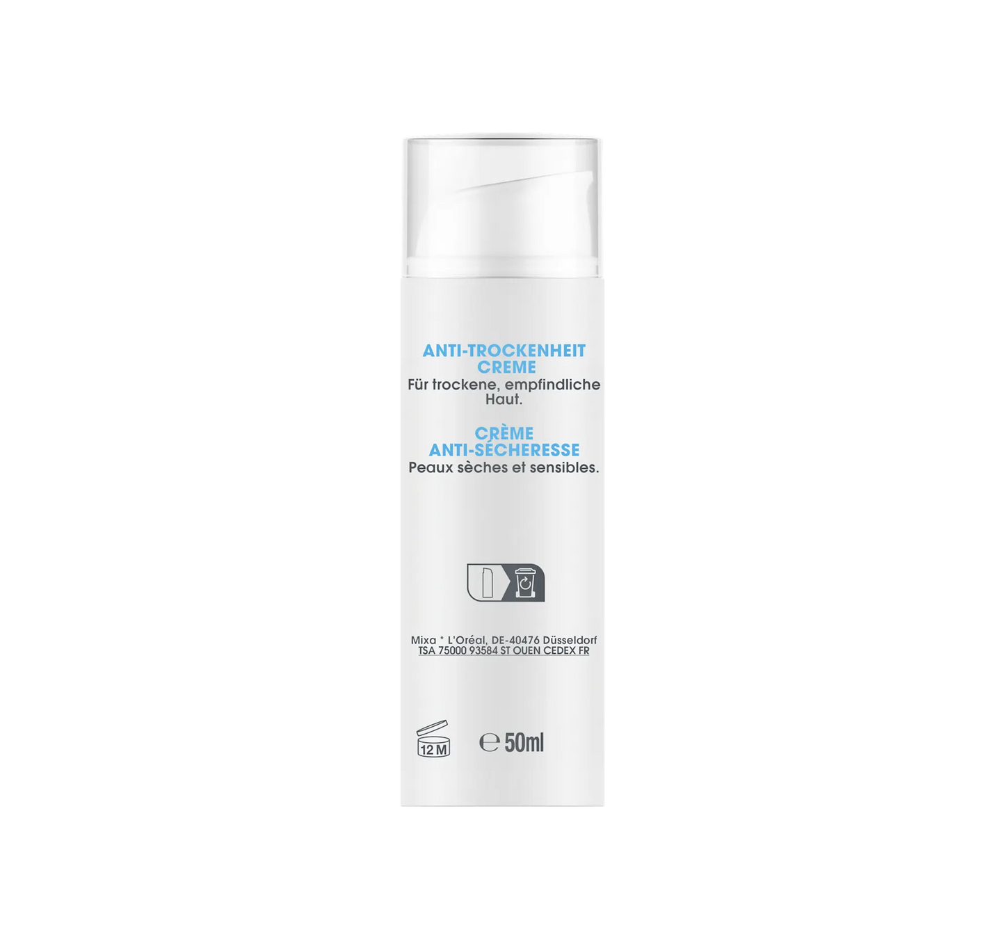 Crème visage anti-dessèchement, acide hyaluronique, 50 ml