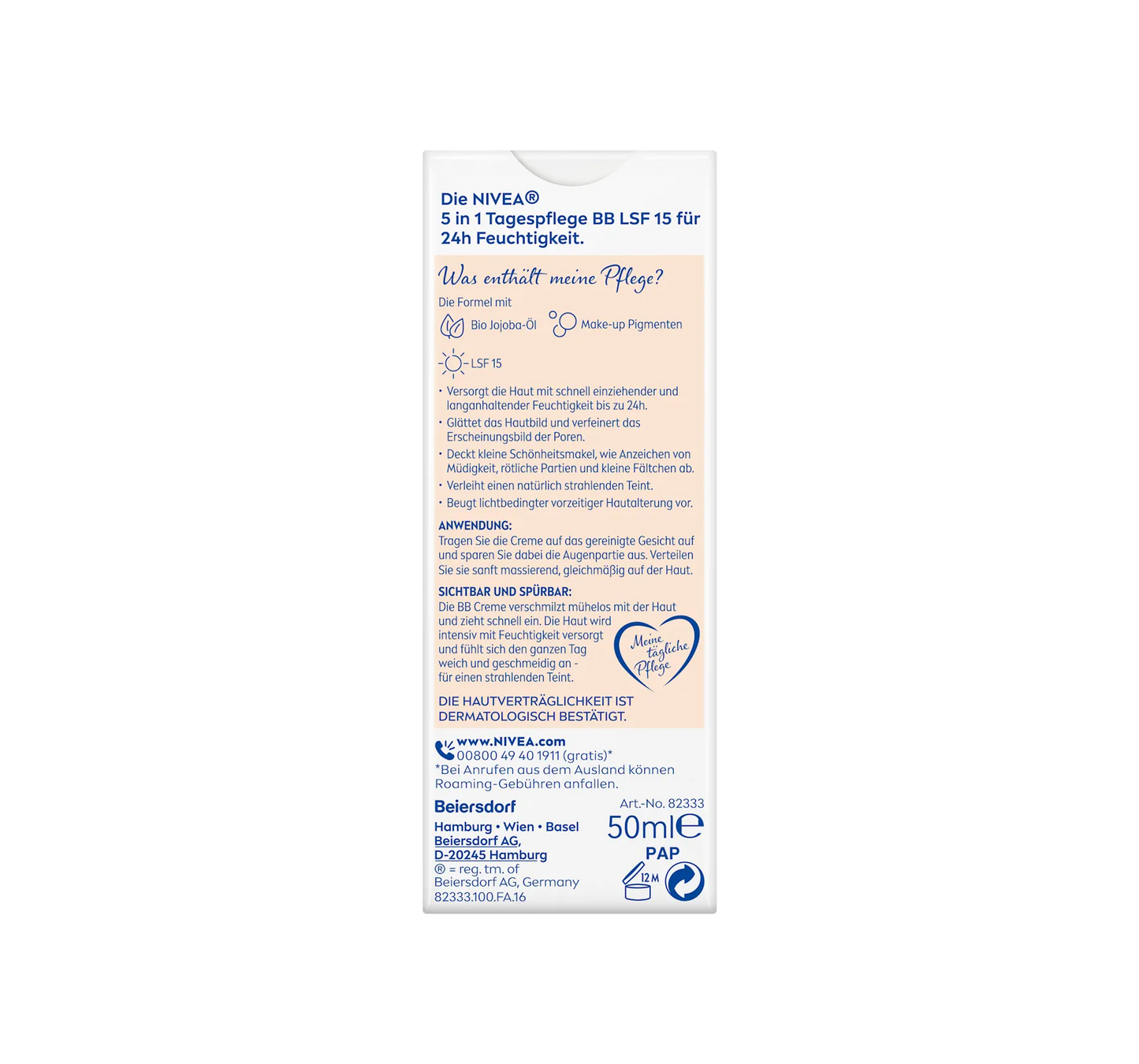 BB Cream Essentials 5 en 1 para pieles claras, FPS 15, 50 ml