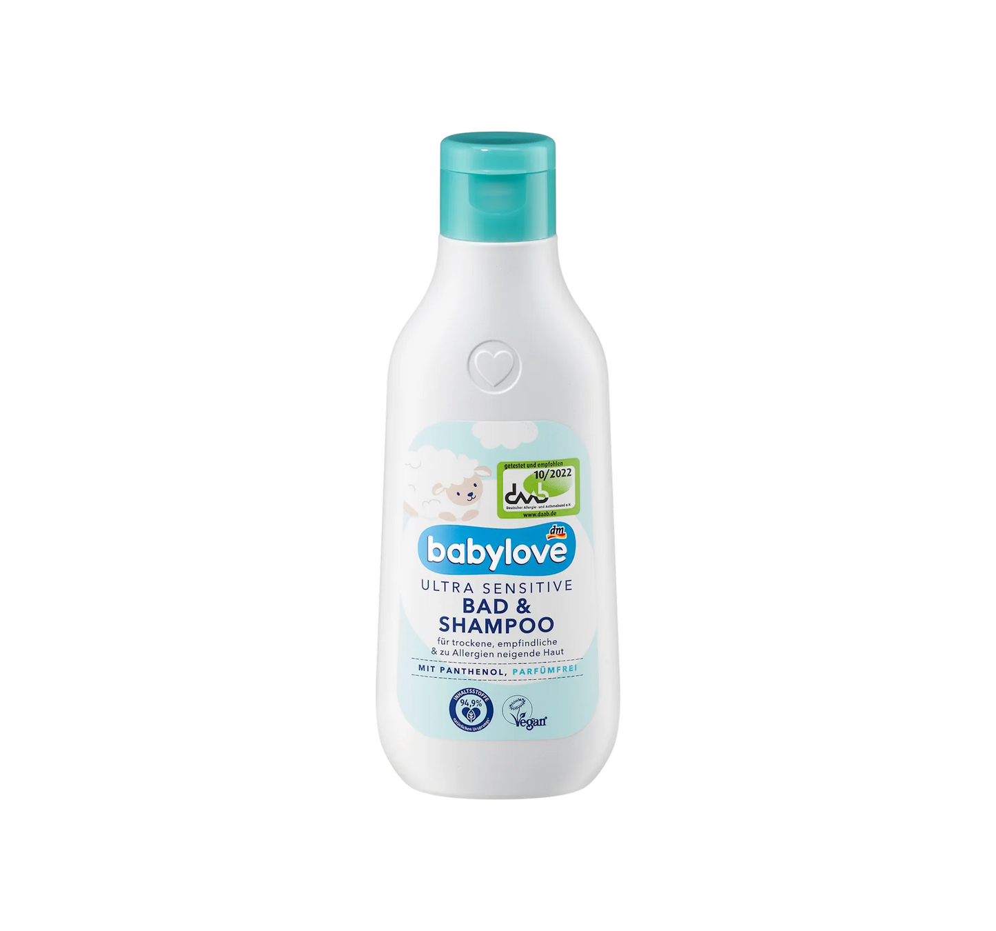 Aditivo para el baño de bebés 2 en 1 Baño y champú Ultra Sensible, 250 ml