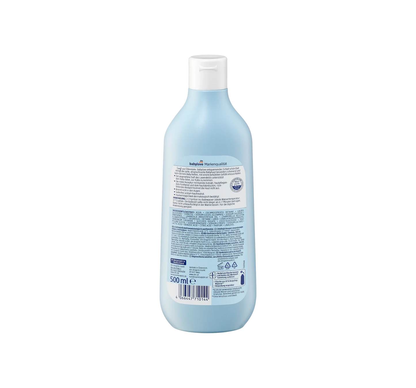 Aditivo para el baño de bebés Relaxing Sleep Well Bath Sensitive, 500 ml