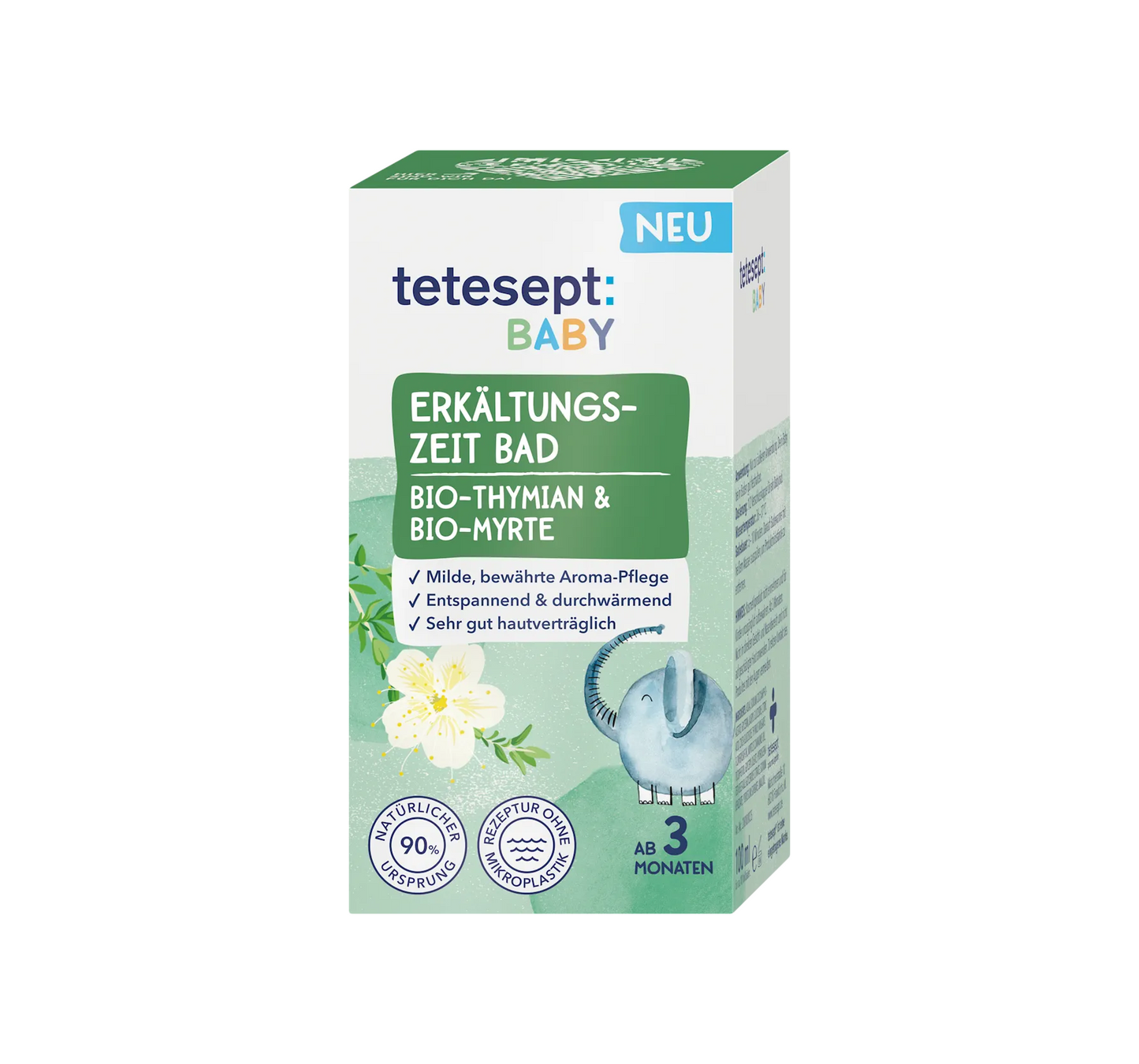 Bain froid pour bébé au thym et au myrte, 100 ml