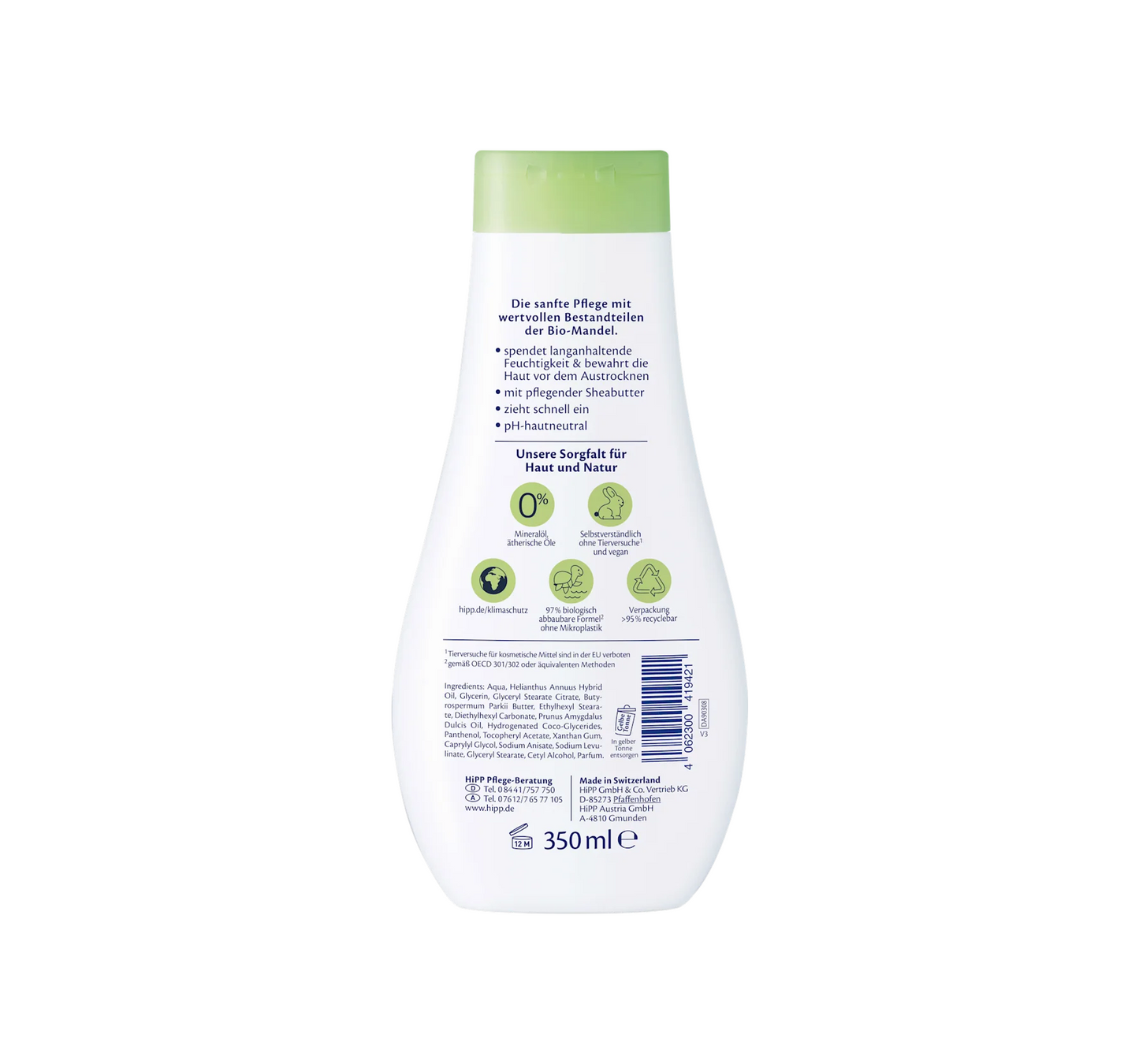 Loção Leite para Bebê Sensível, 350 ml