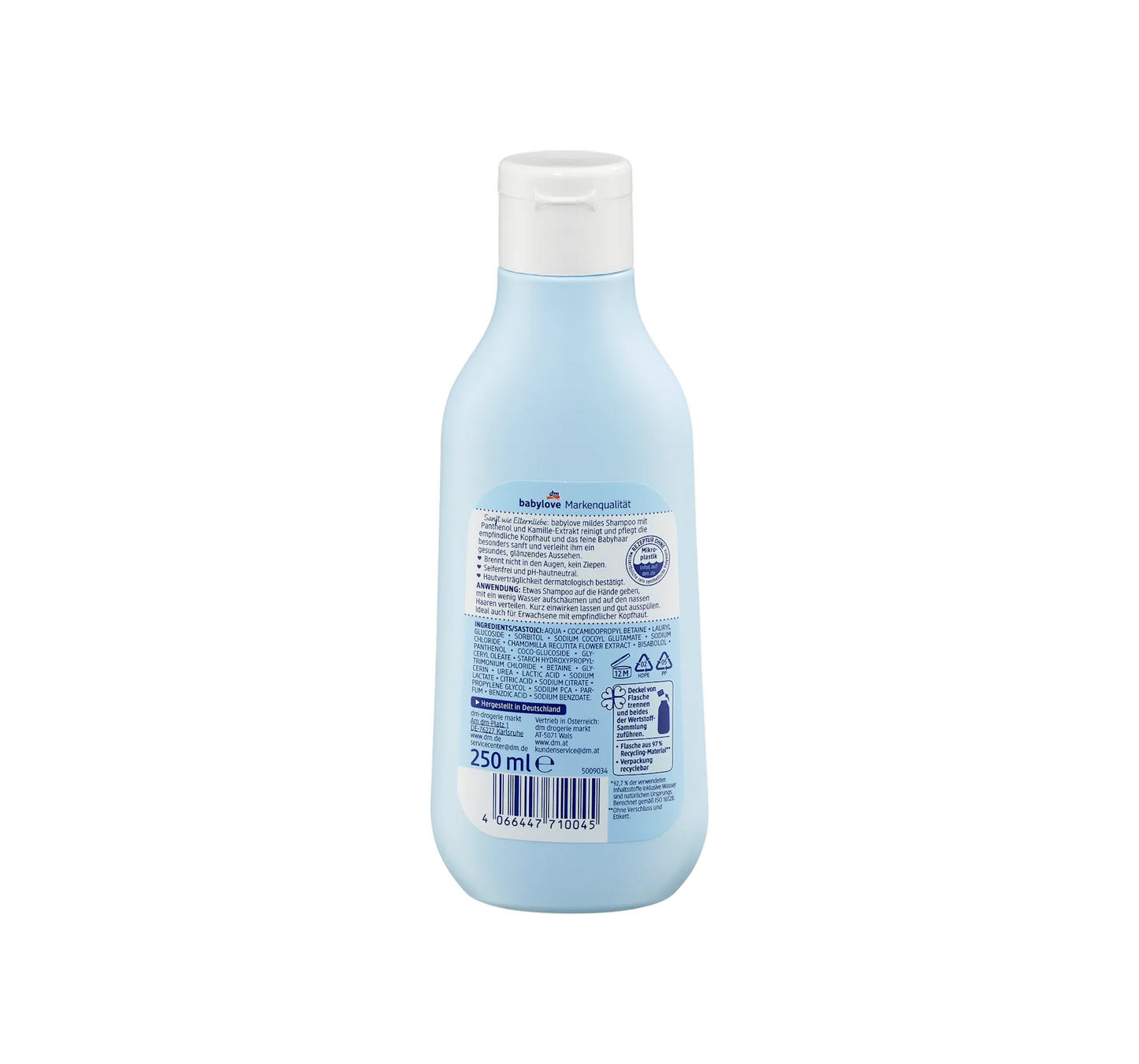 Champú para bebés ligeramente sensibles, 250 ml