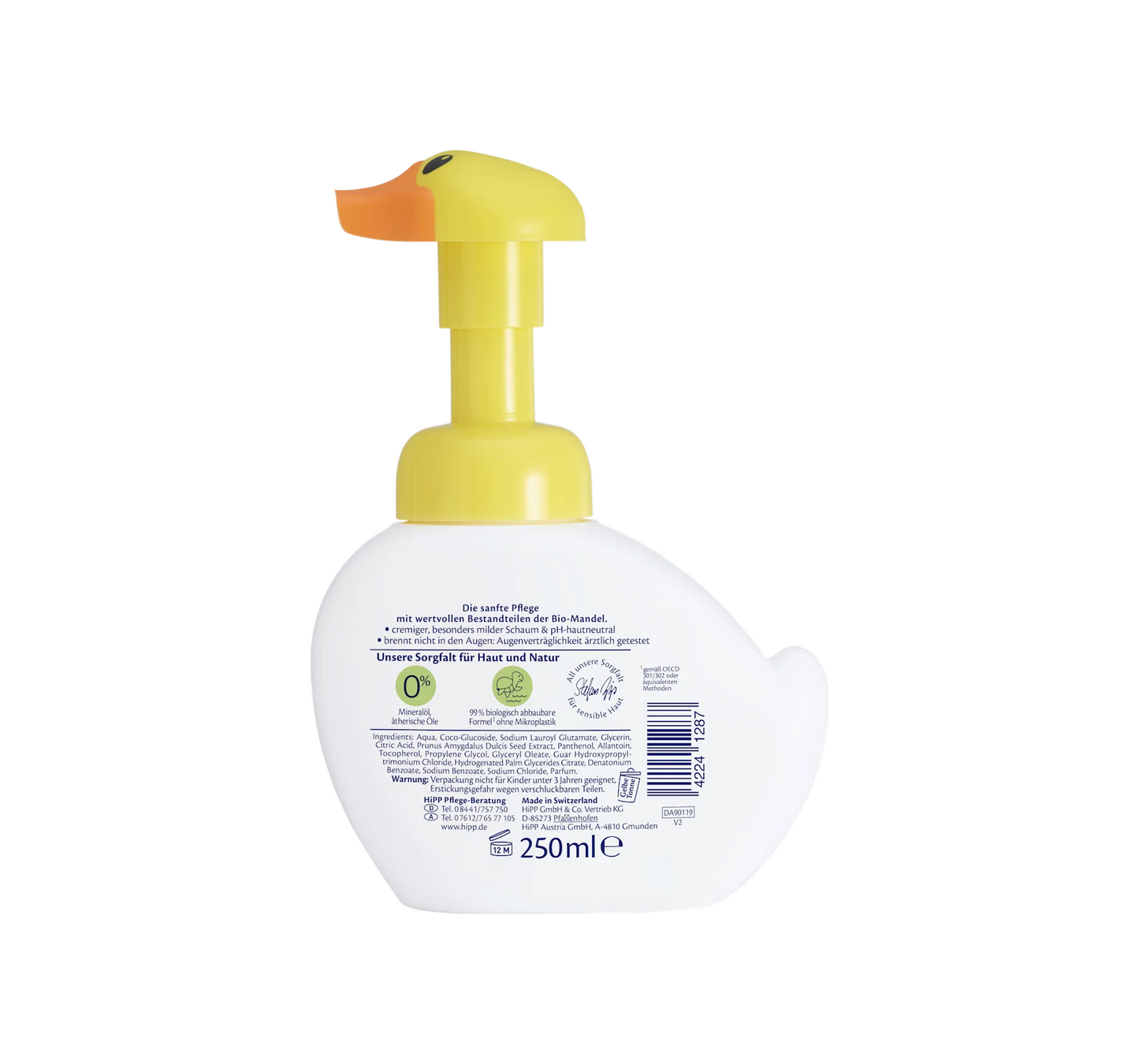 Mousse lavante pour bébé Sensitive, 250 ml