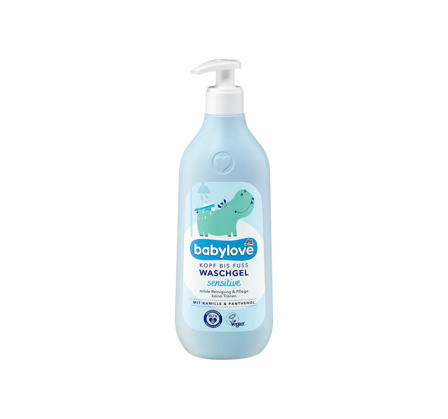Gel de banho para bebês, sensível da cabeça aos pés, 500 ml