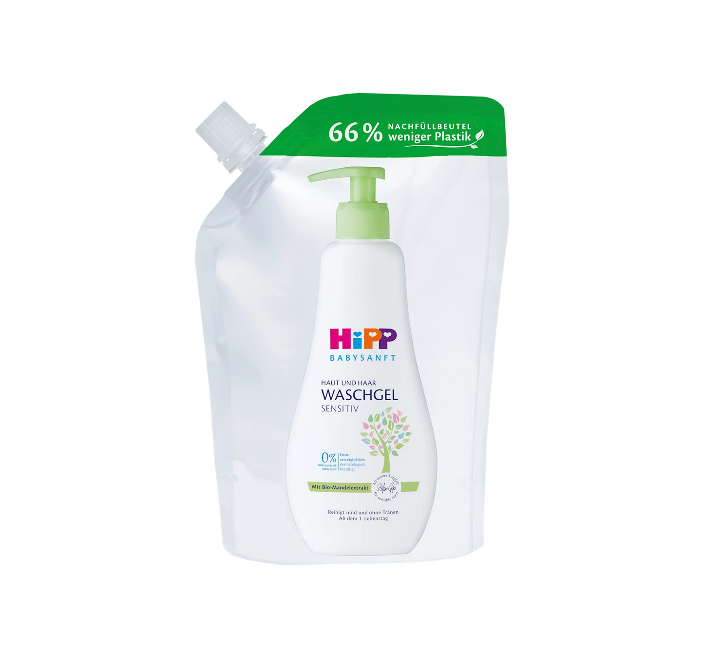 Gel lavant pour bébé peau et cheveux sensibles, recharge, 400 ml