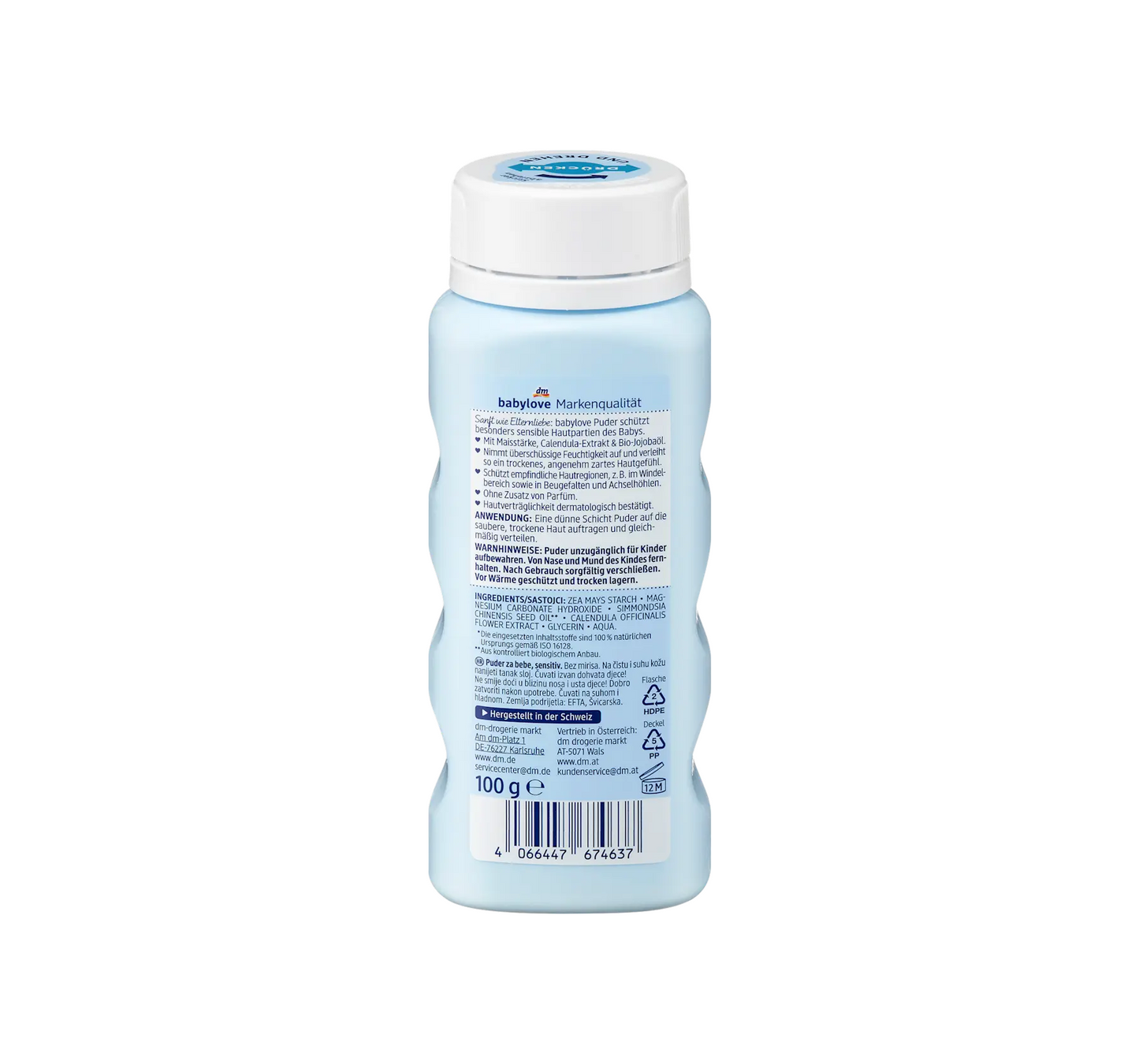 Talco para bebés sensible, 100 g