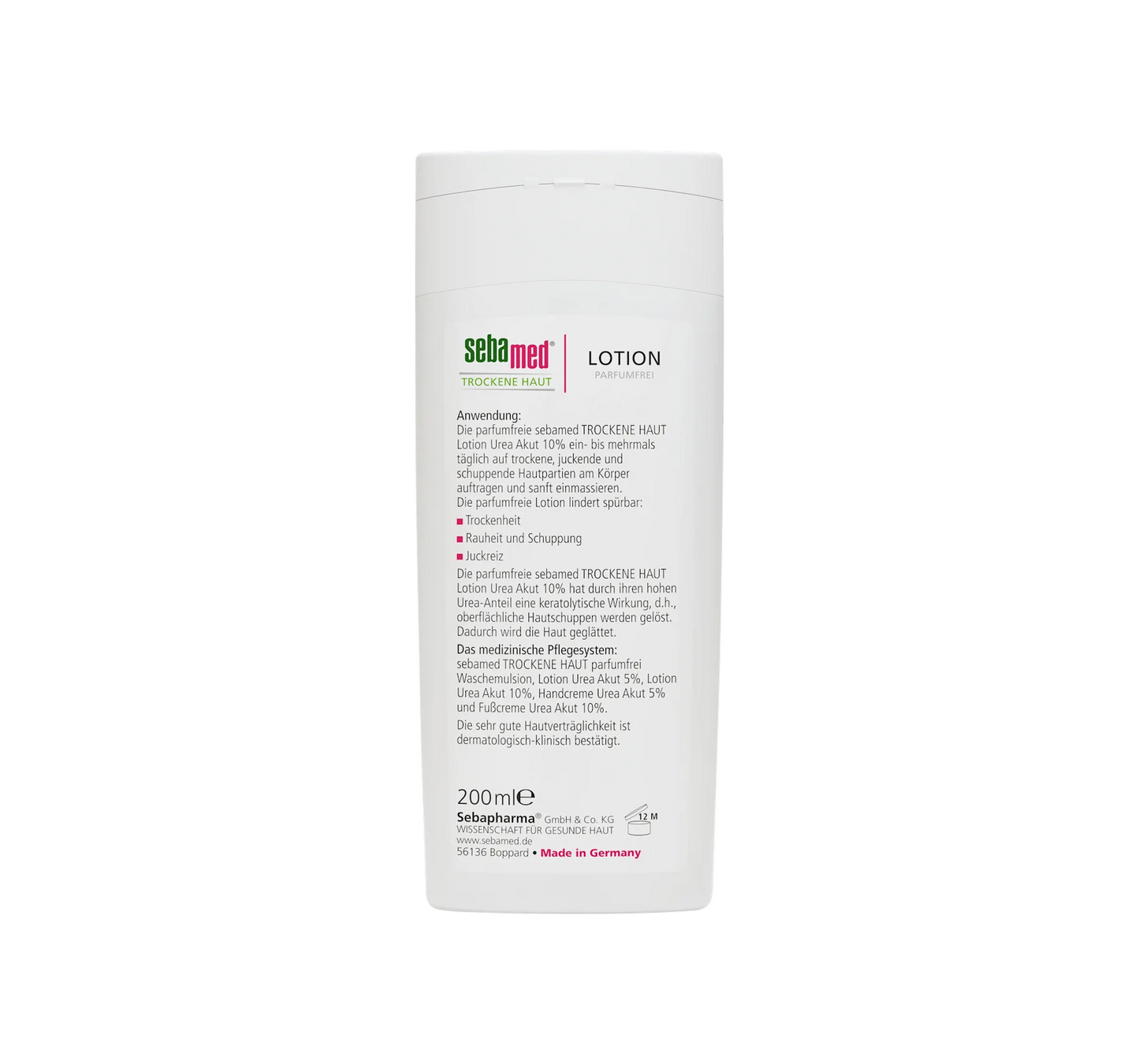 Lait corporel à l'urée aiguë sans parfum, 200 ml