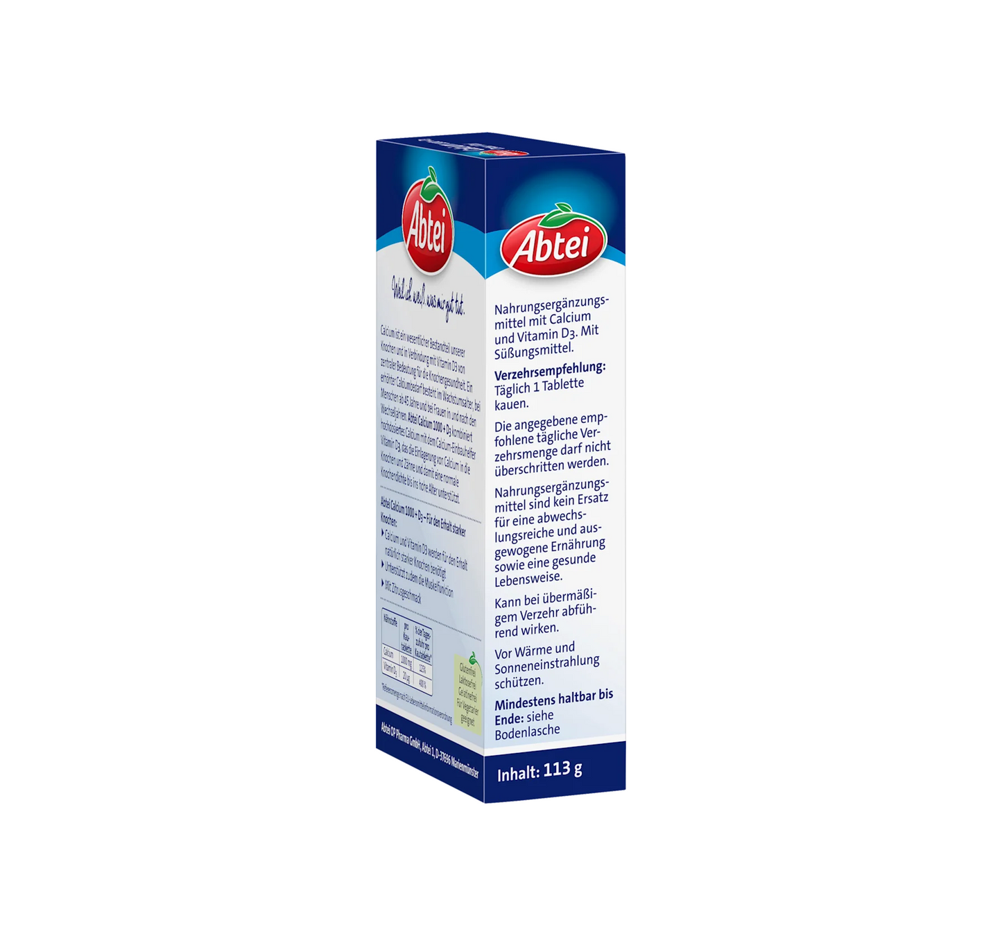 Calcium 1000 + D3 Osteo Vital chewable tablets 30 pieces, 113 g