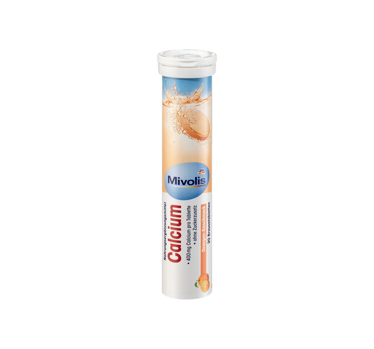 Tabletas efervescentes de calcio 20 uds., 82 g
