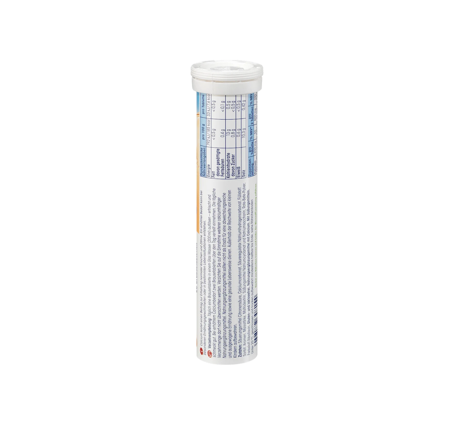 Tabletas efervescentes de calcio 20 uds., 82 g