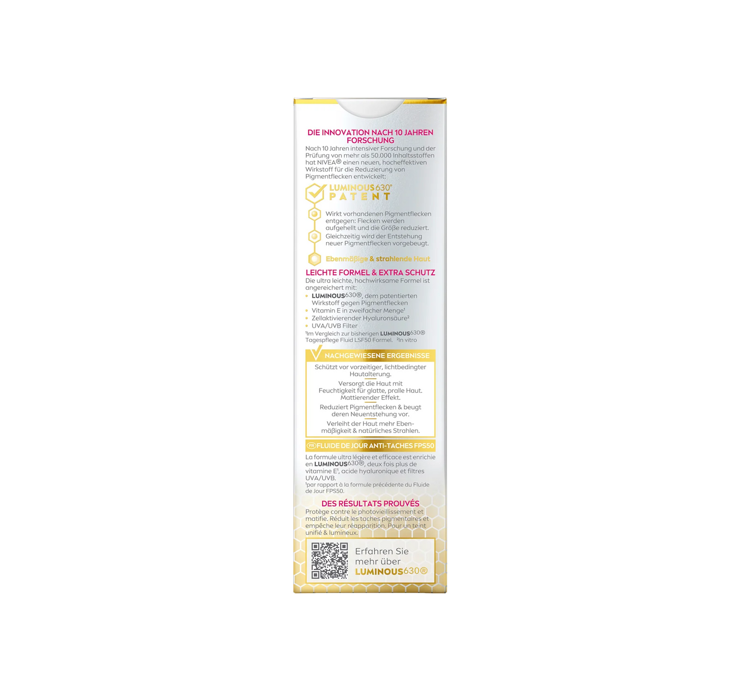 Cellular Luminous 630 Anti-Pigment Spot Facial Fluid SPF 50, 40 ml