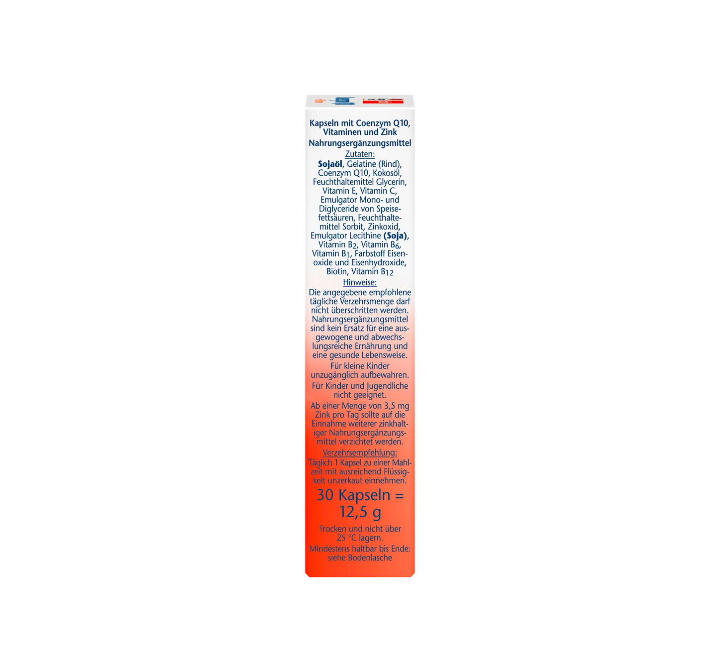 Koentsyymi Q 10 + B-vitamiinit kapselit 30 kpl, 12,5 g