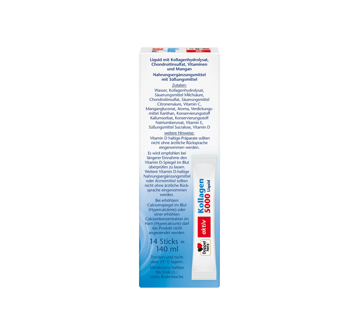 Collagen 5000 Liquid 14 Sticks, 140 ml