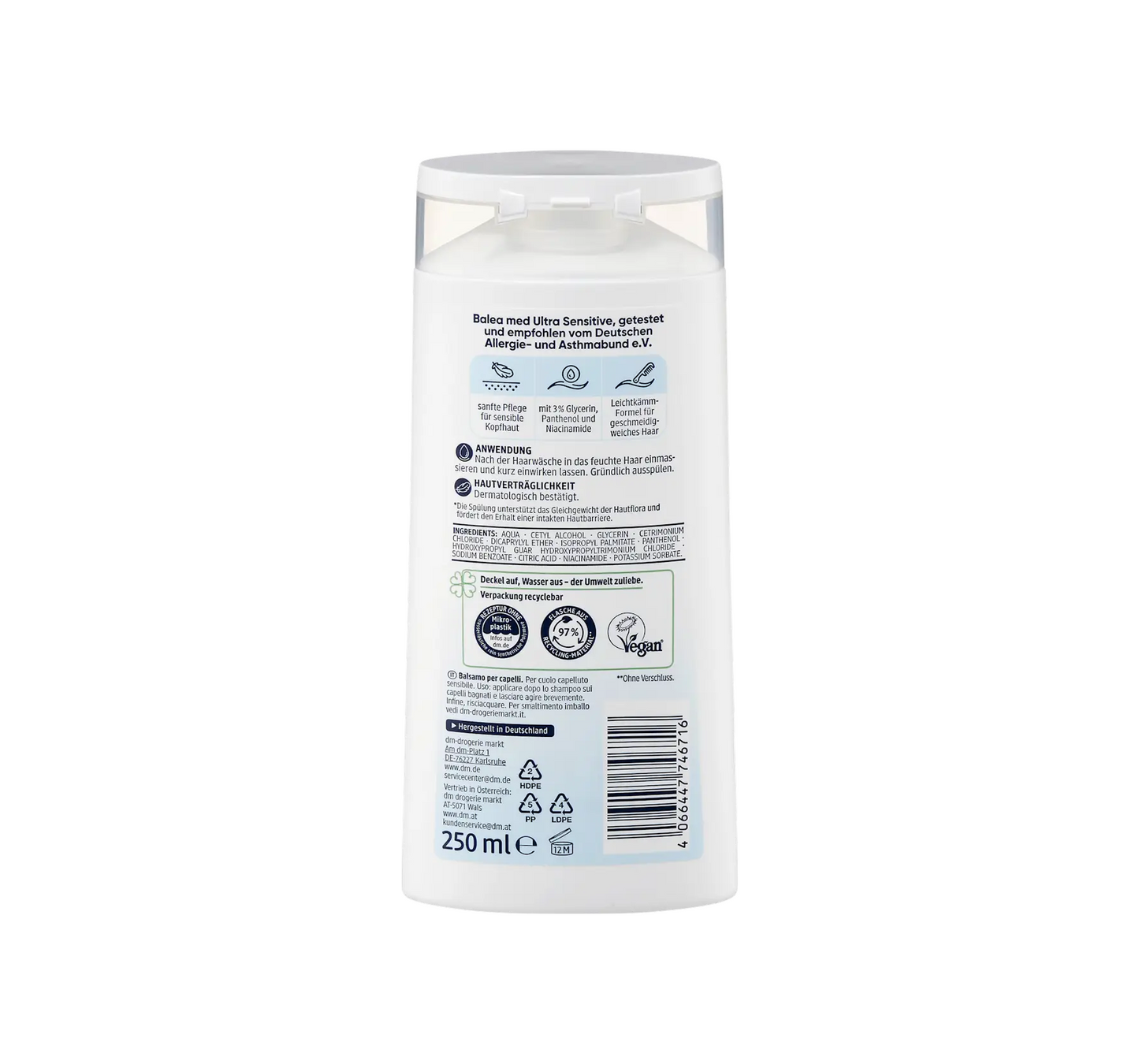 Conditioner Ultra Sensitive, 250 ml