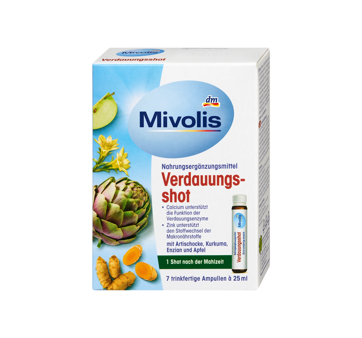 Digestive shot 7 pieces of 25 ml, 175 ml