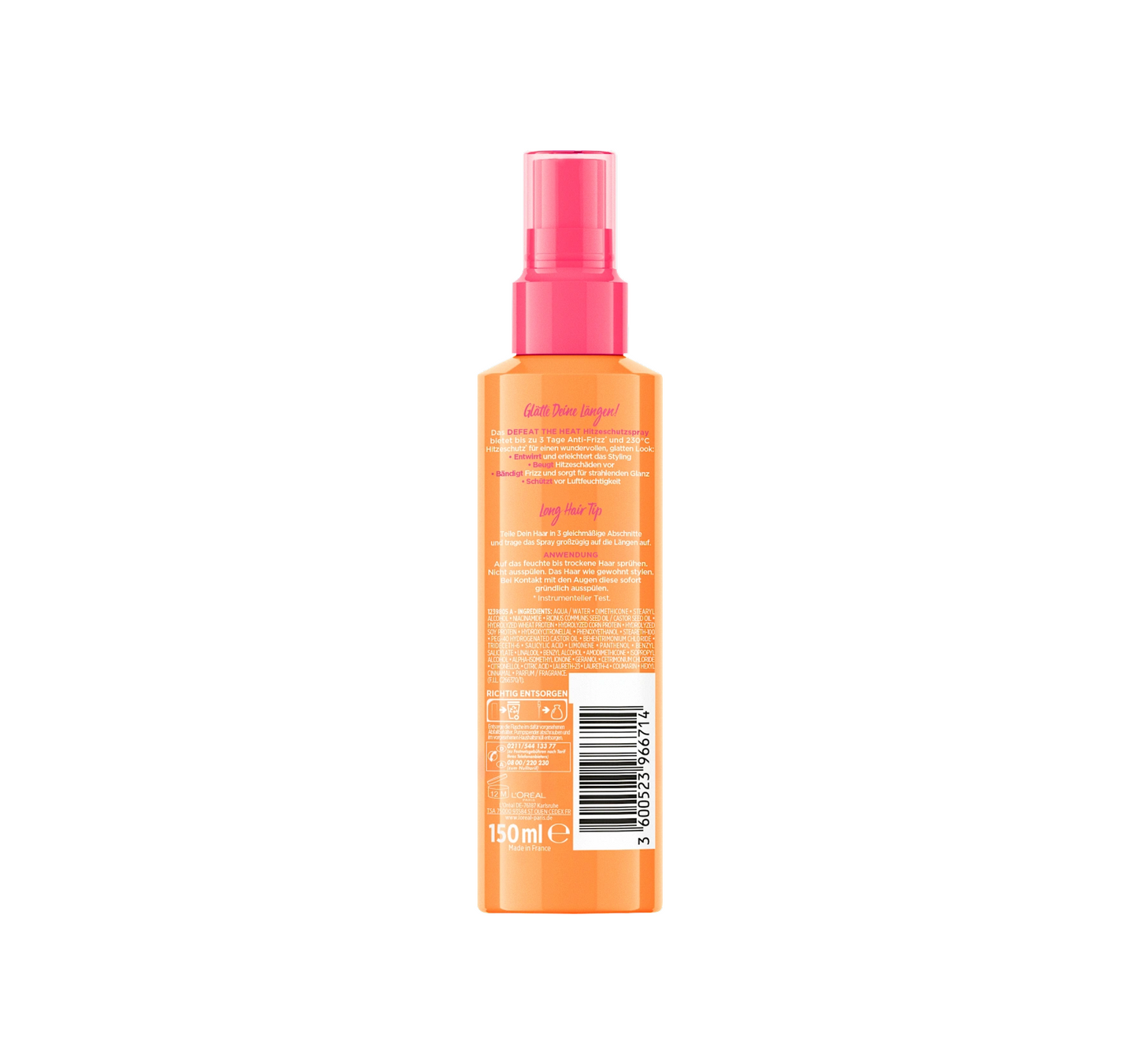 Dream Length hittebeschermende spray voor lang en steil haar, 150 ml