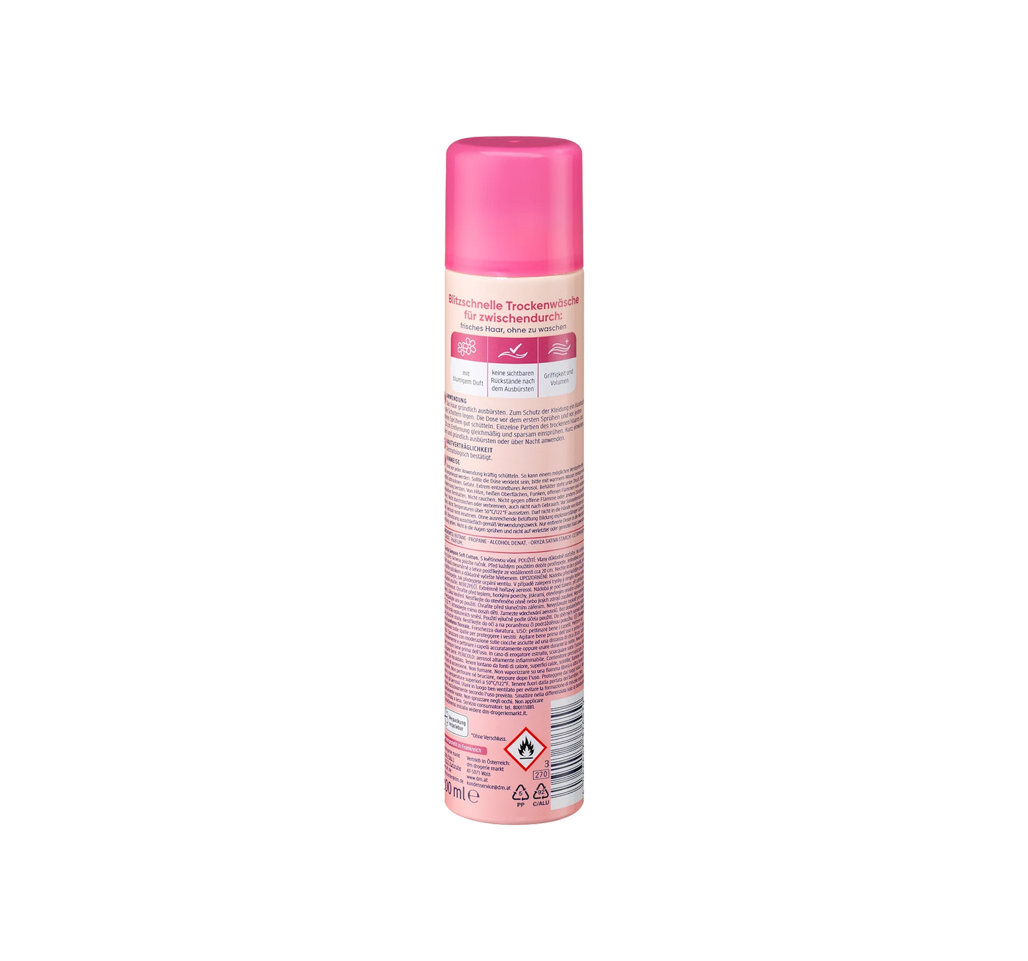 Torrschampo mjuk bomull, 200 ml