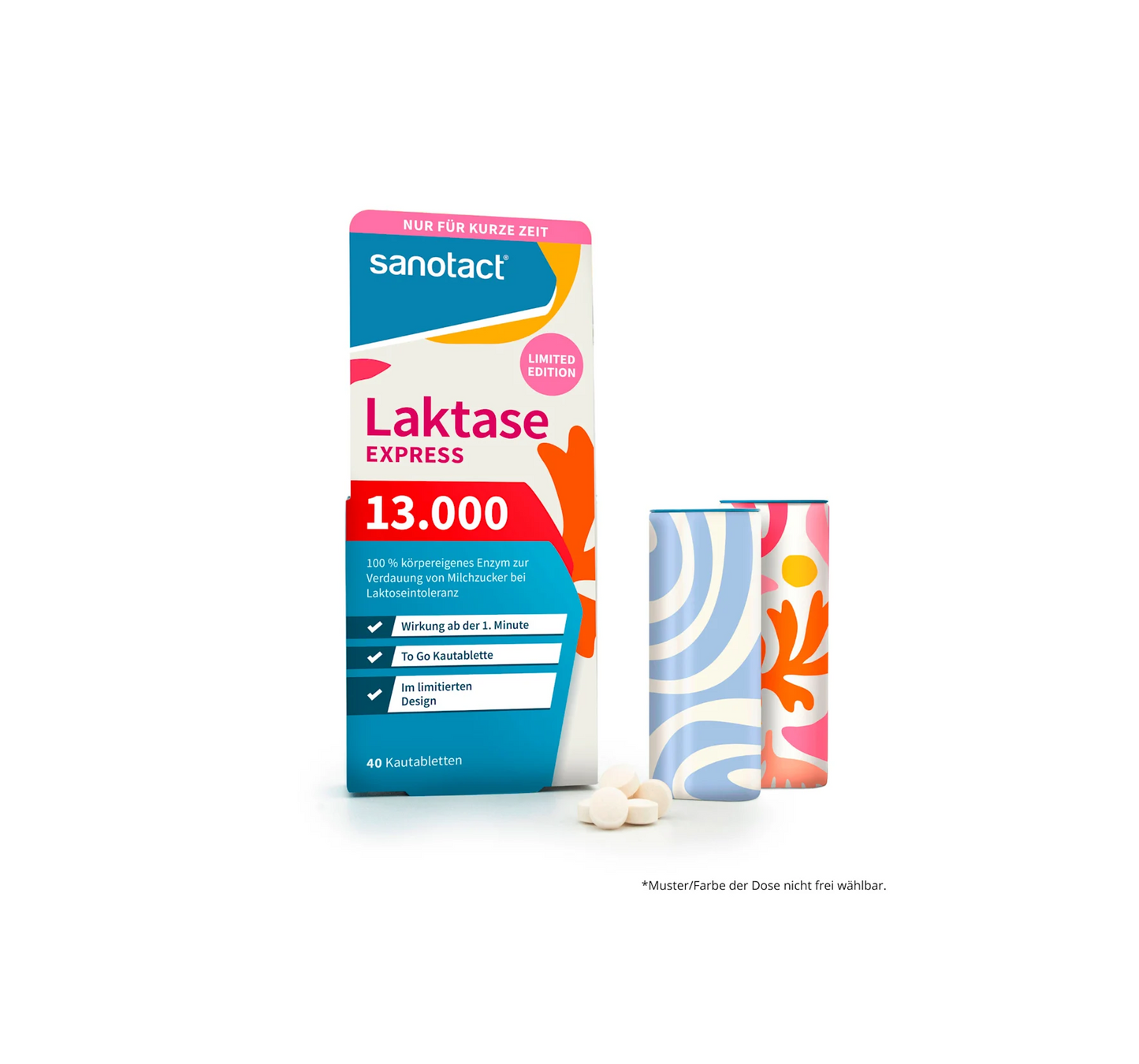 Comprimidos de Lactase 24000 40 unidades, 16 g