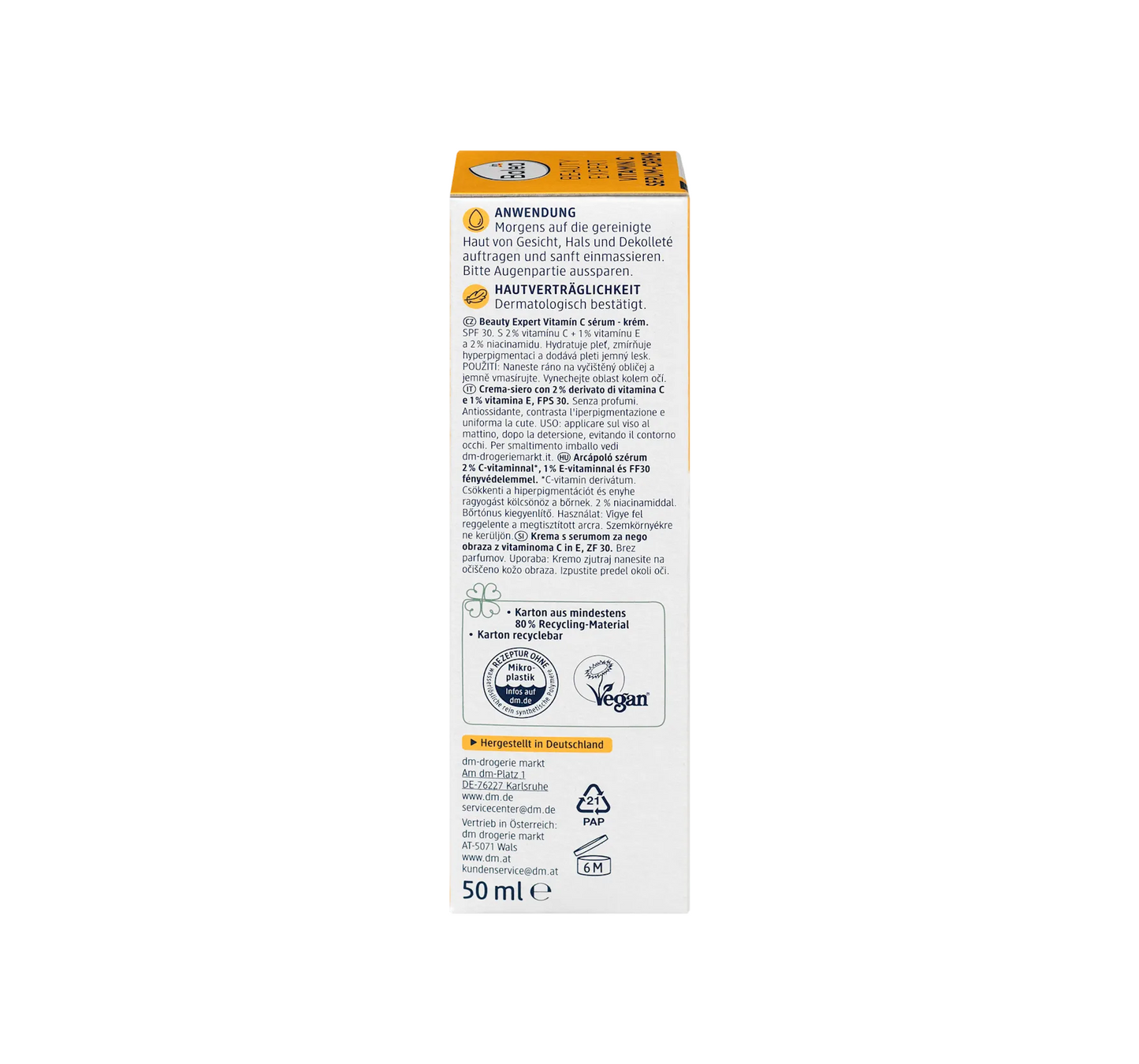 Facial Serum Beauty Expert C-vitamiini seerumi-voide SPF 30, 50 ml