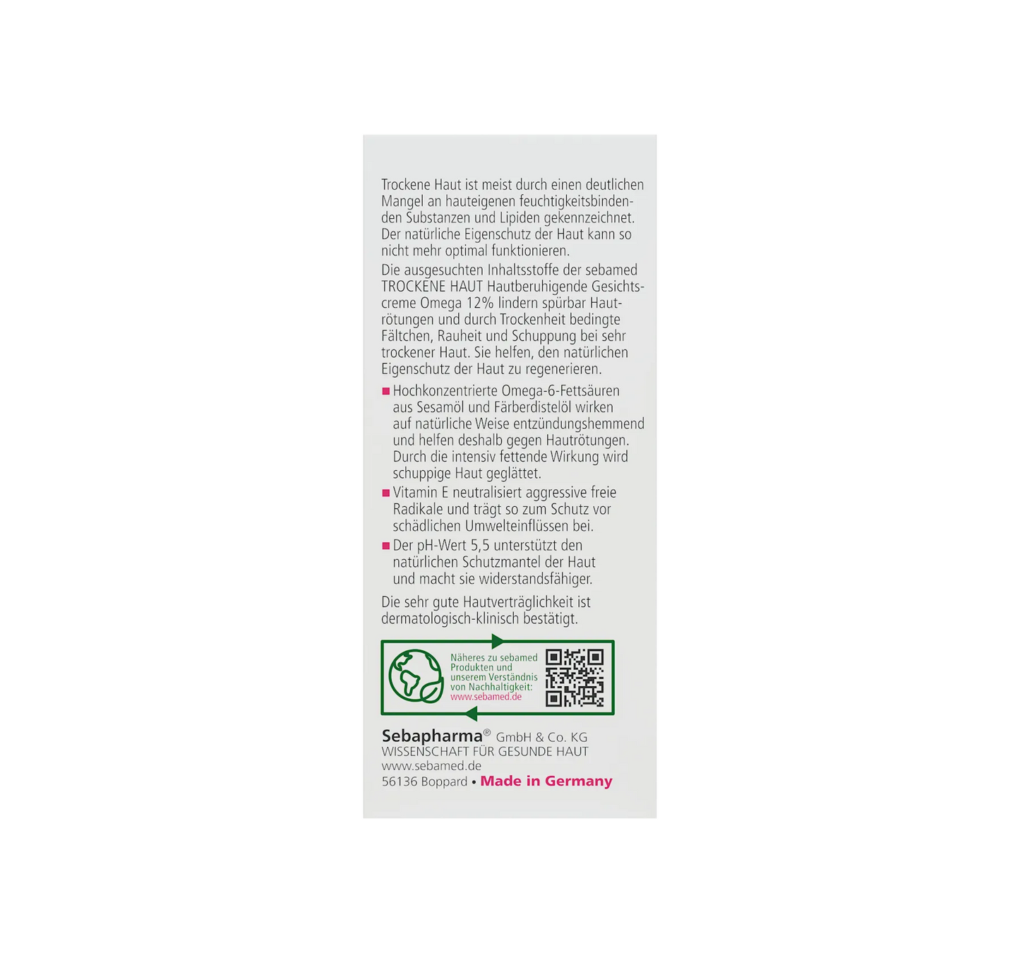 Crème visage pour peaux sèches, 50 ml