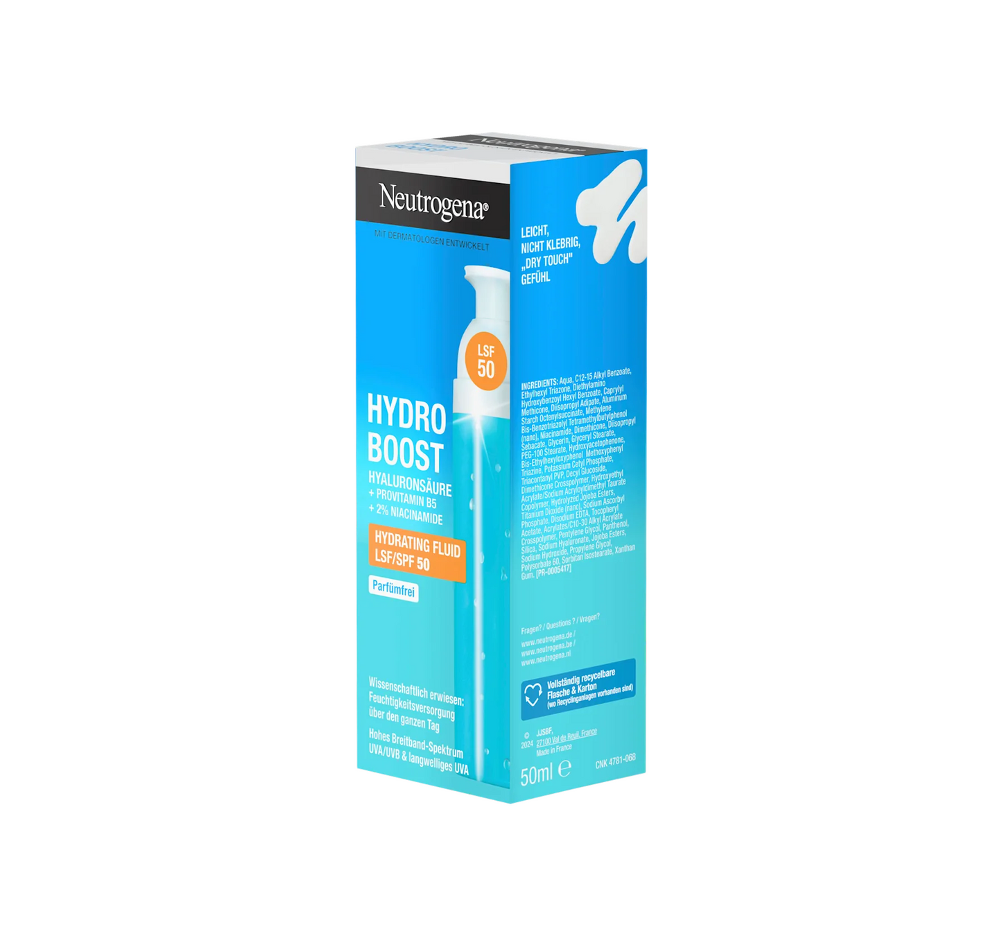 Fluide Hydro Boost Hydratant SPF 50, 50 ml