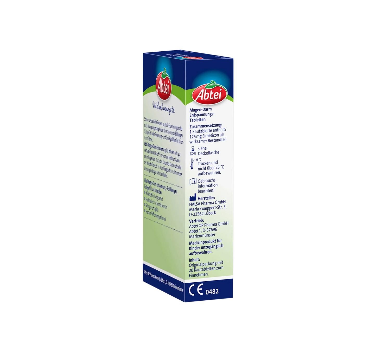 Gastrointestinal Relaxation Chewable Tablets, 20 pcs