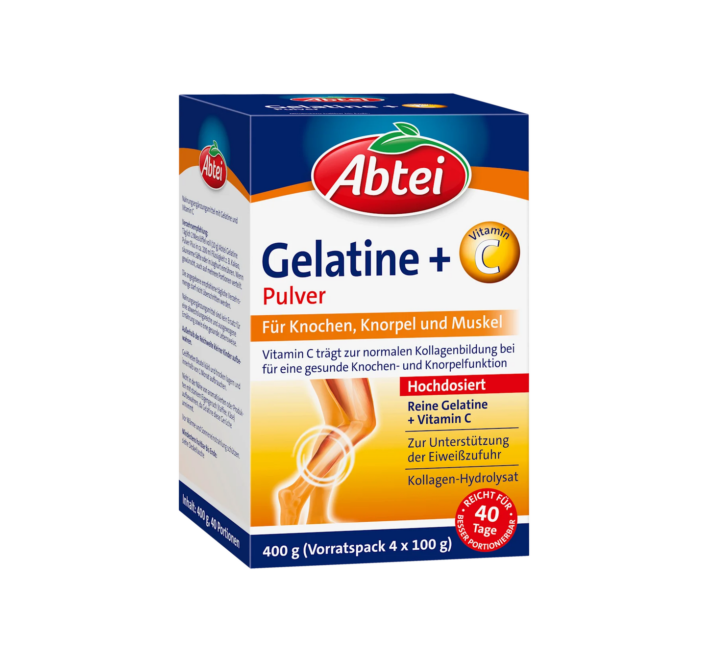 Gelatin Powder + Vitamin C (40 servings), 400 g