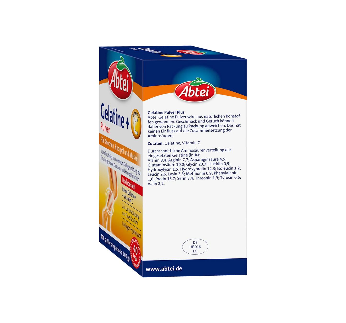 Gelatin Powder + Vitamin C (40 servings), 400 g