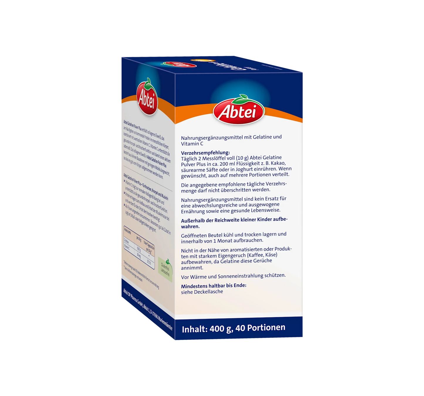 Gelatin Powder + Vitamin C (40 servings), 400 g