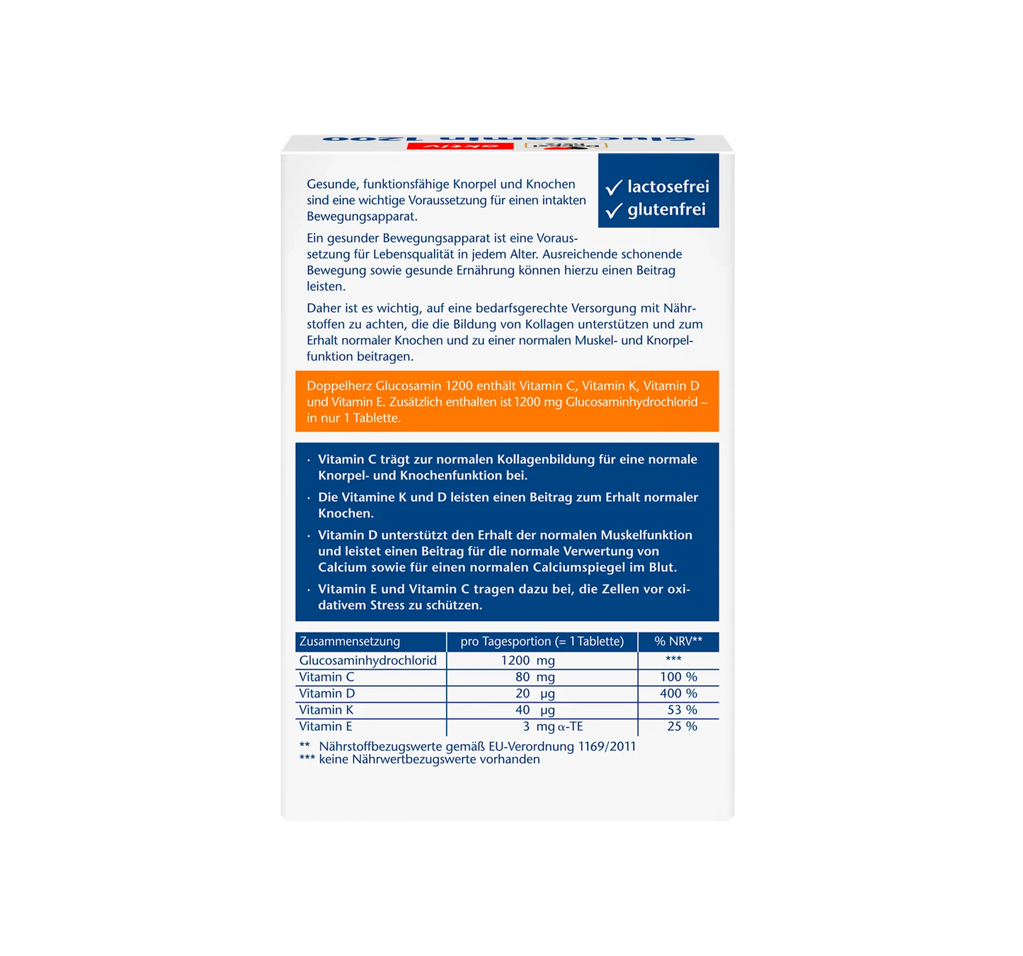 Glukosamin 1200 tabletter 30 st, 47,4 g