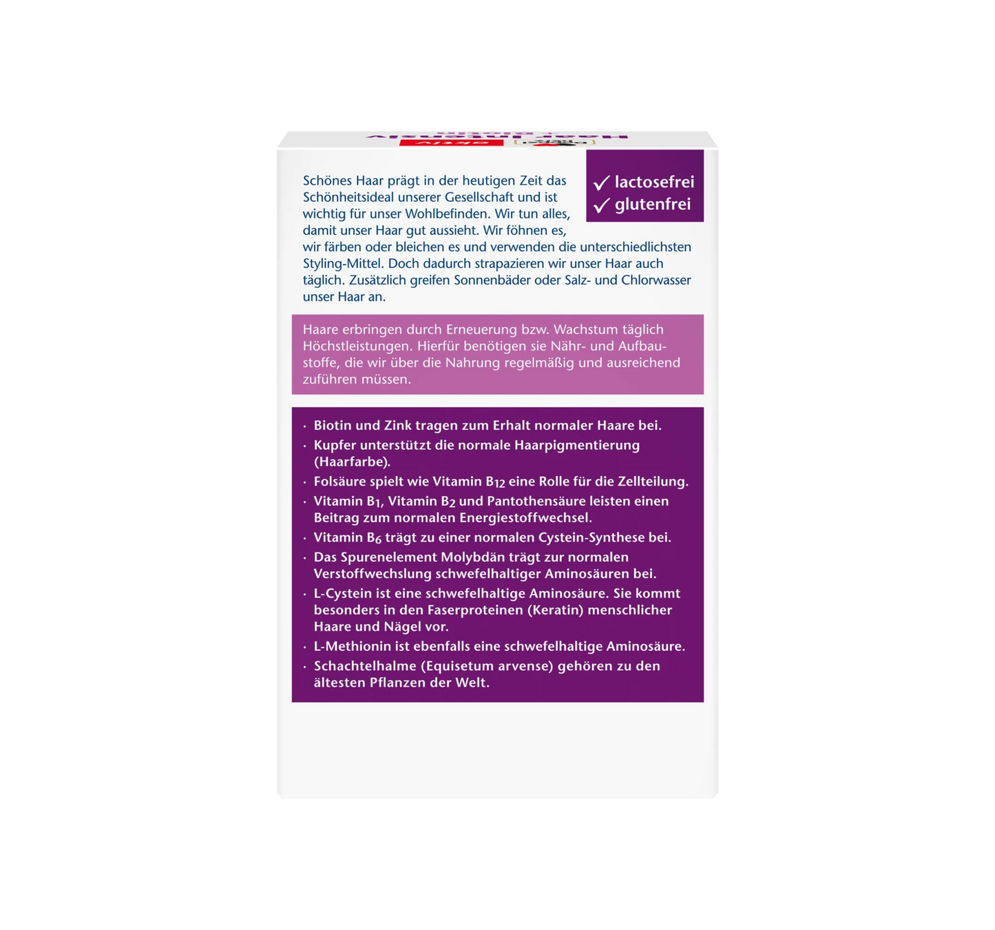 Capsules Hair Intensive + Biotine 30 pièces, 17,4 g