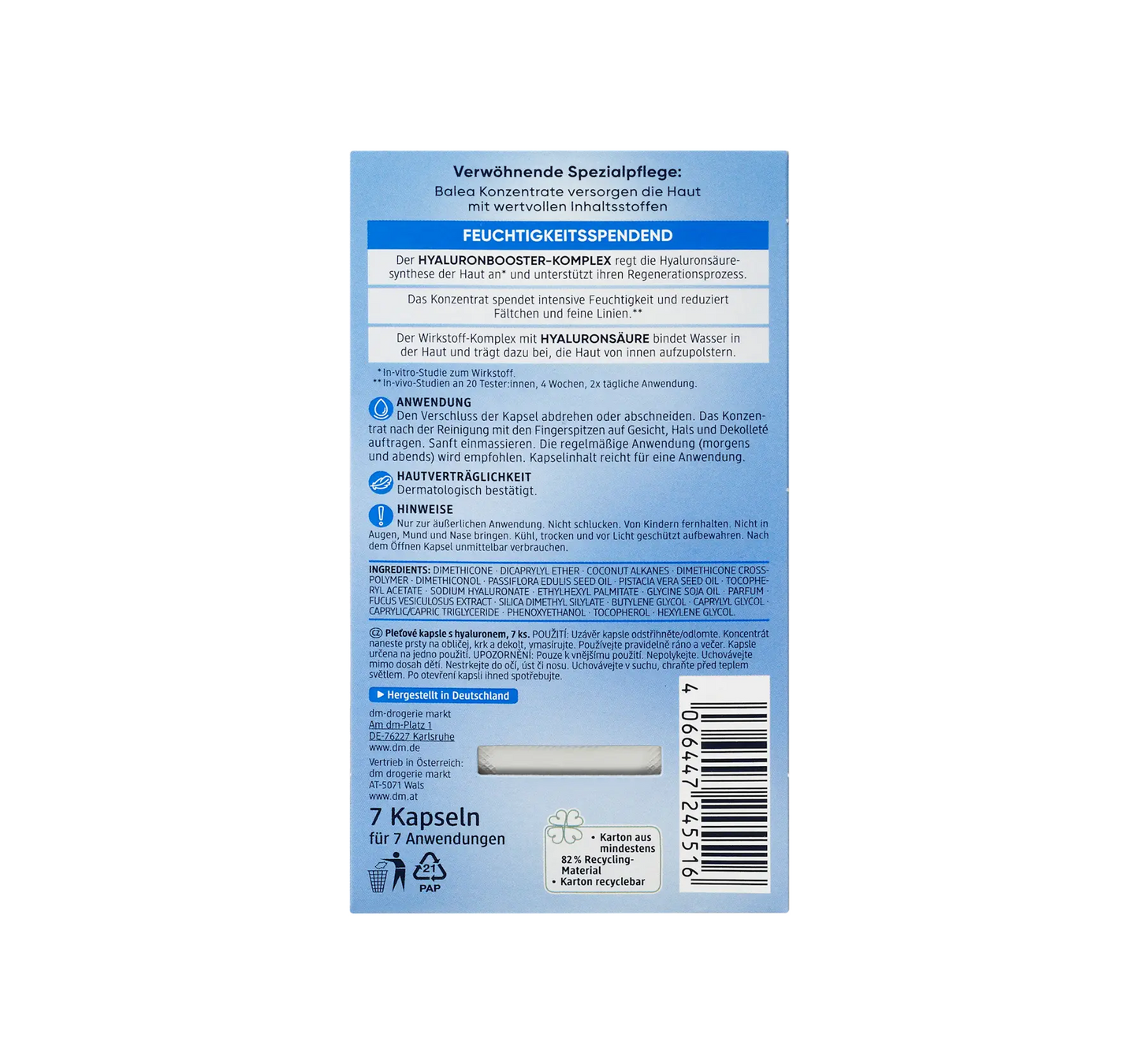 Hyaluronic Acid Concentrate, 7 pcs