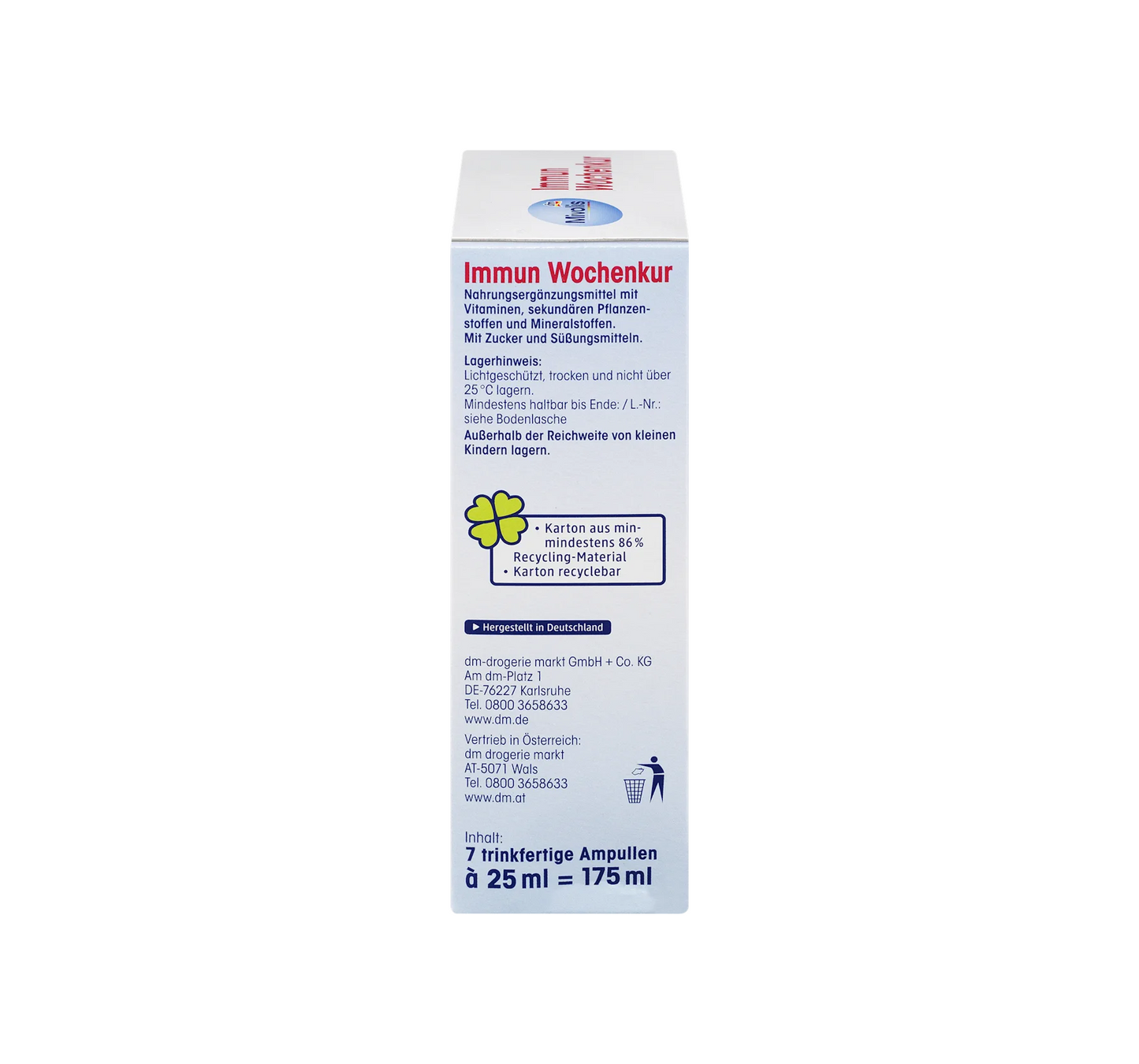 Immune Veckovisa Behandlingsampuller 7 st., 175 ml