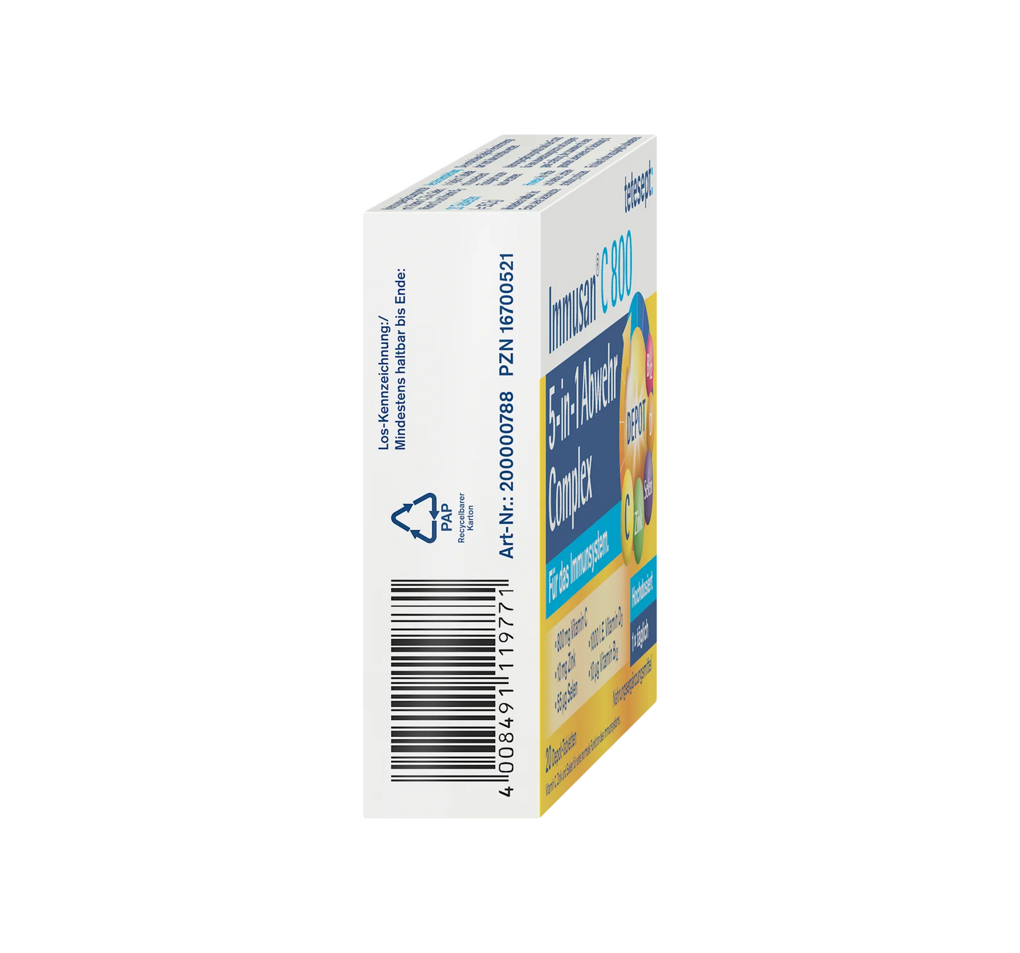 Comprimidos Immusan C Complex 20 unidades, 25,2 g