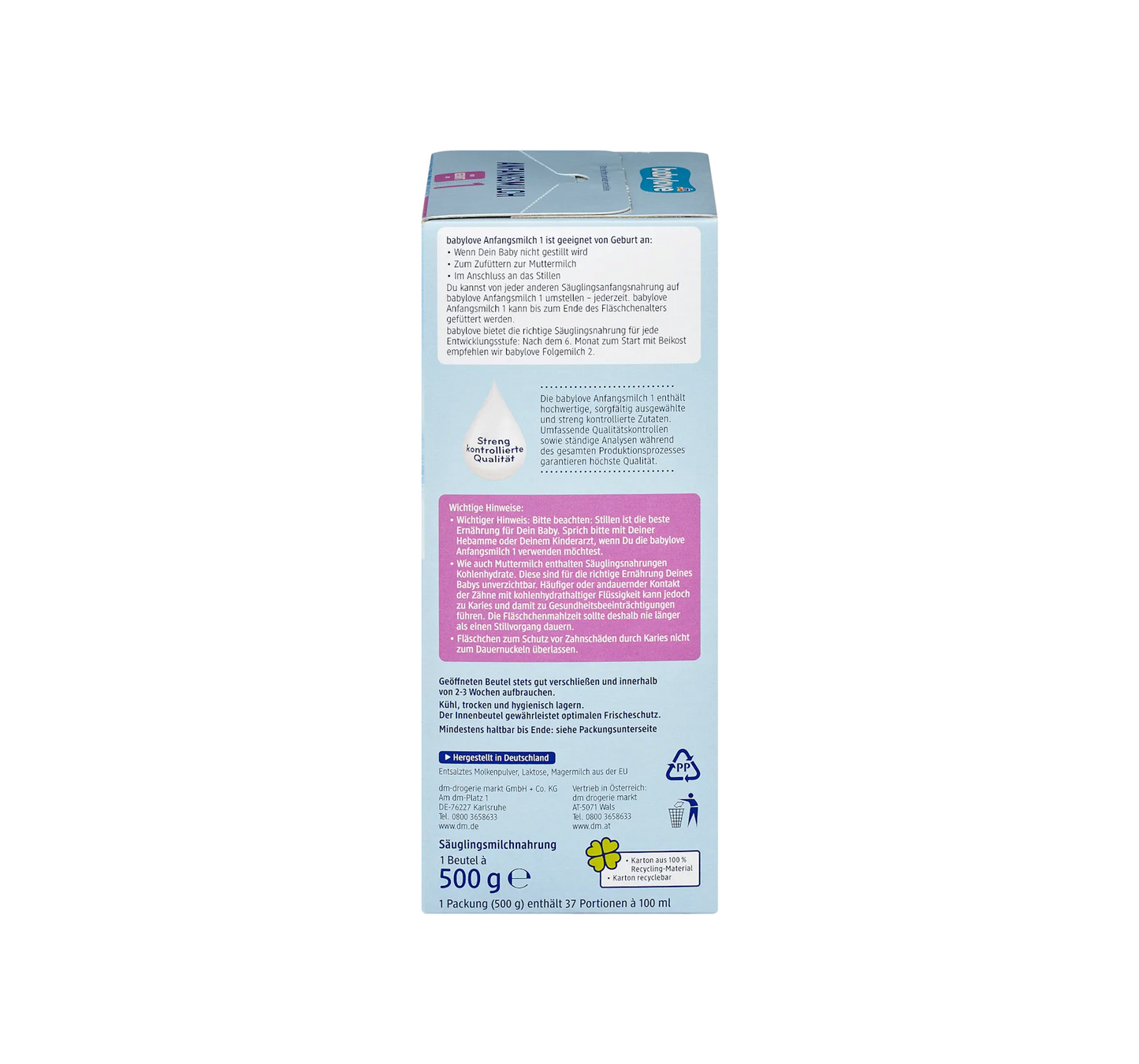 Infant Milk 1 from birth, 500 g