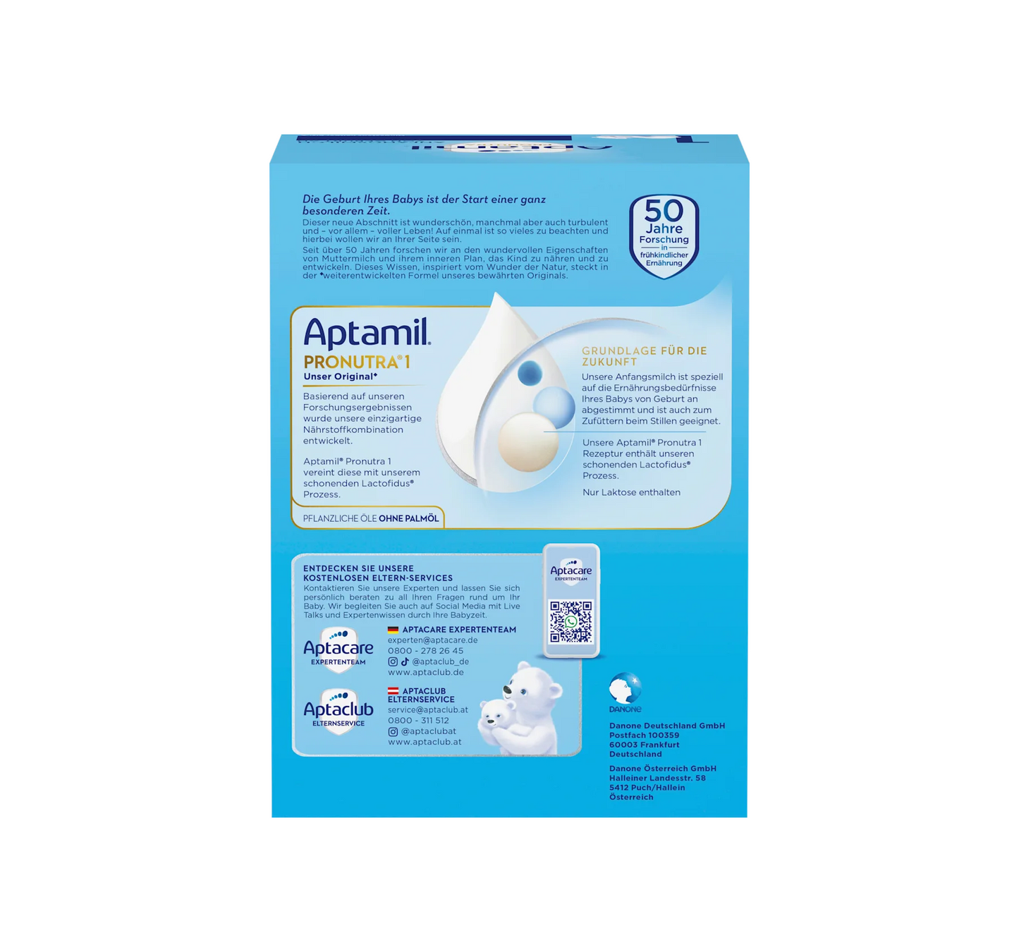 Lait initial 1 Pronutra dès la naissance, 1,2 kg