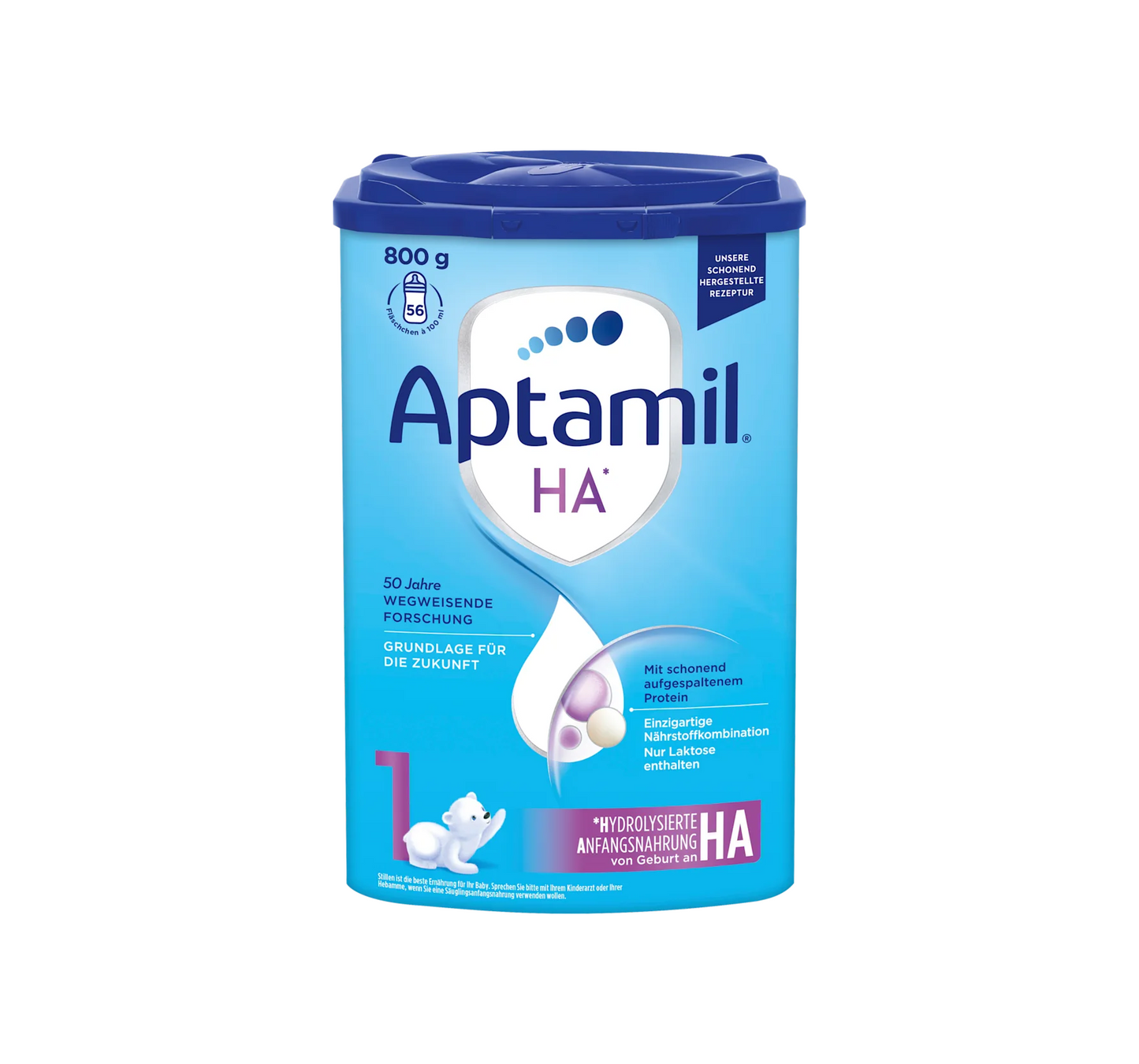 Initial milk HA1 from birth, 800 g