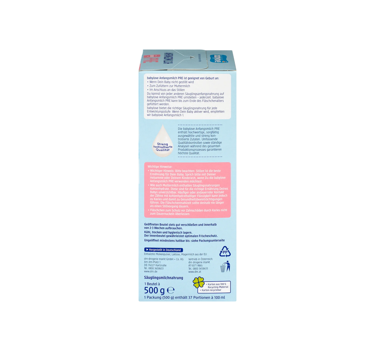 Lait Initial Pré dès la naissance, 500 g