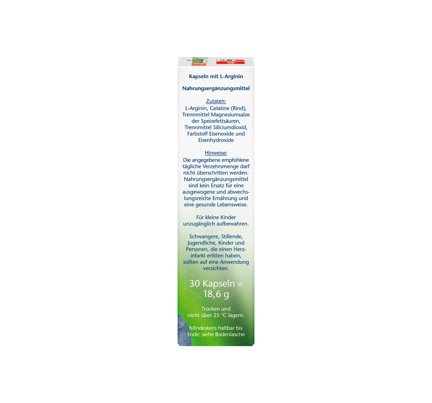 L-Arginine capsules, 30 pieces, 18.6 g