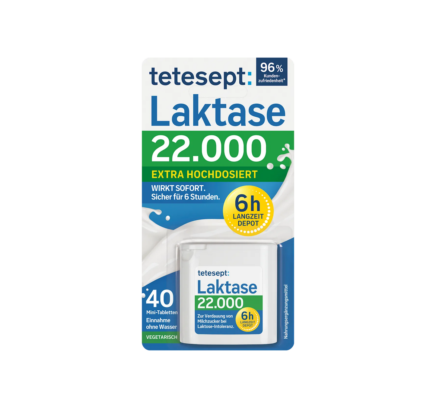 Lactase 22000 Mini Comprimidos 40 unidades, 13,6 g