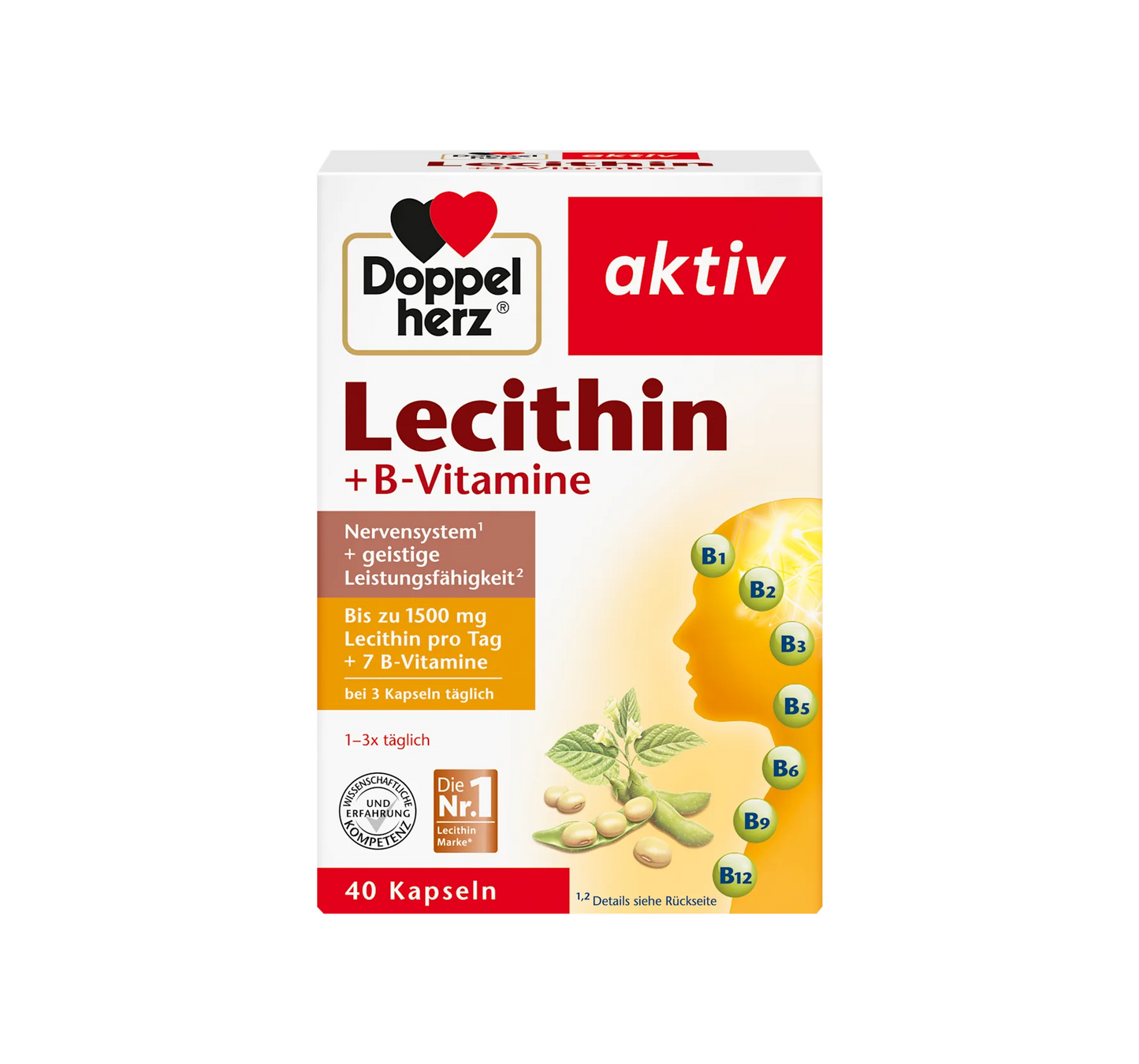 Lecithin + B Vitamins Capsules 40 pcs., 41.6 g