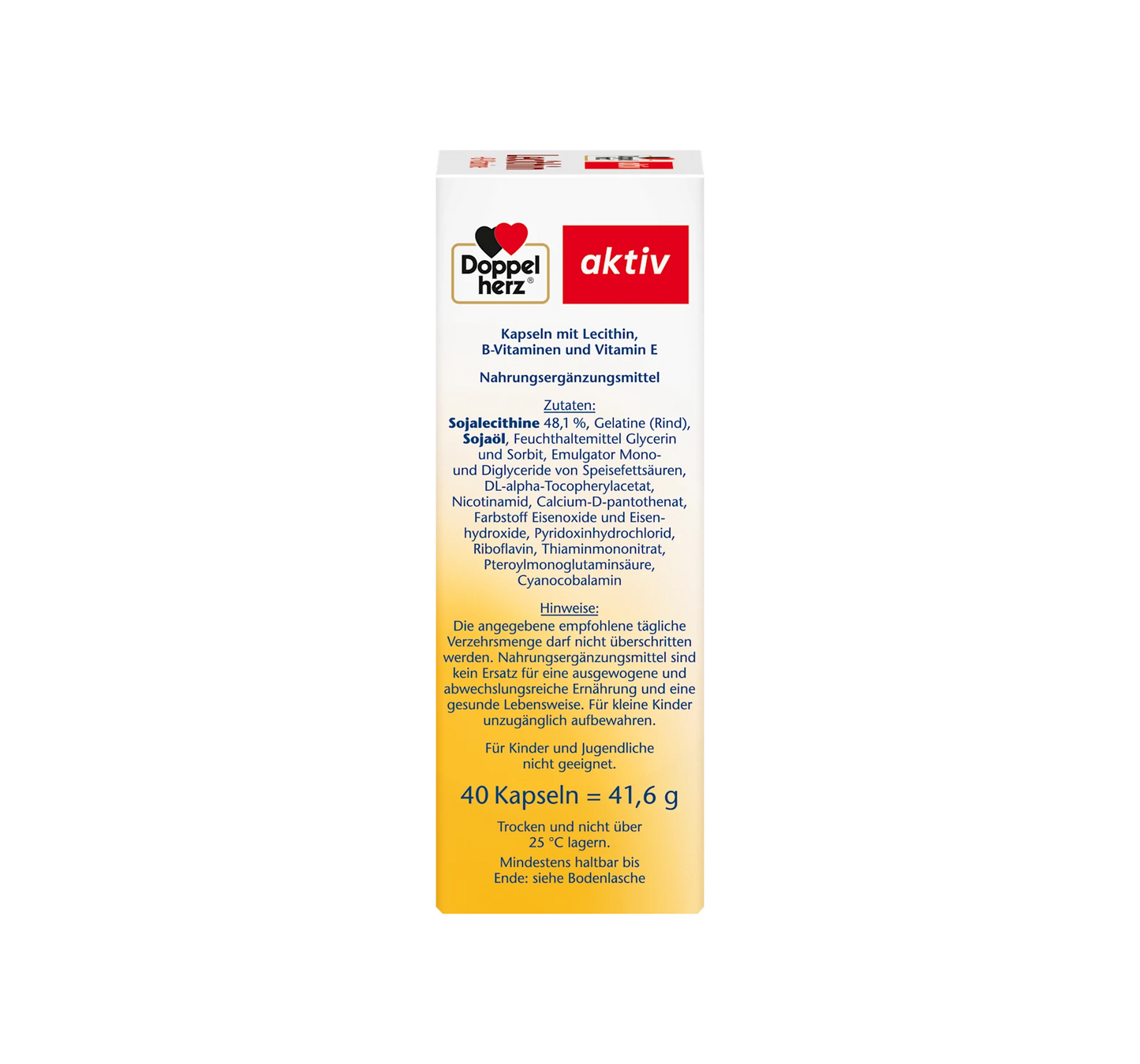 Lecithin + B Vitamins Capsules 40 pcs., 41.6 g